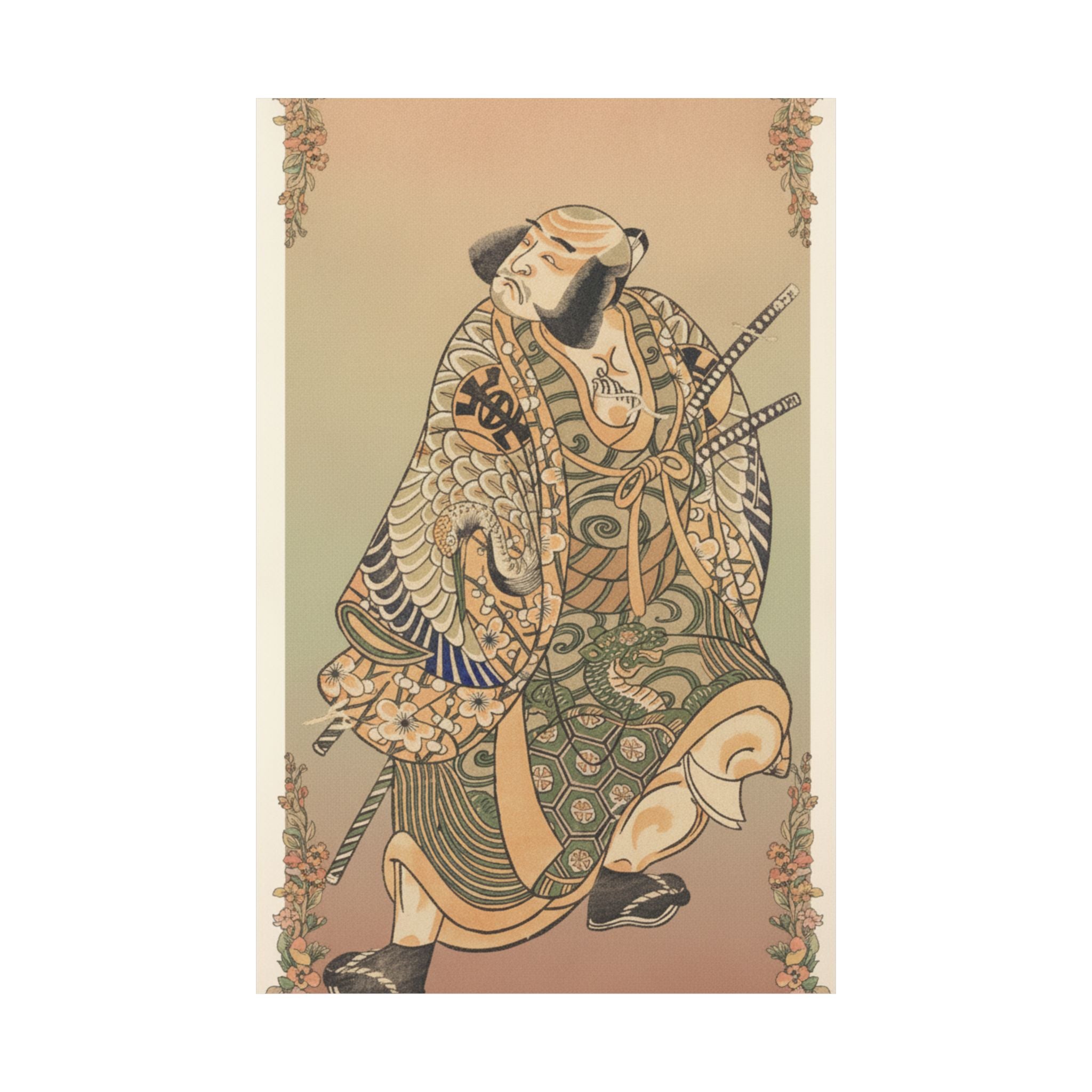 Affirmation — The Actor Nakamura Nakazo As A Warrior — Matte Poster