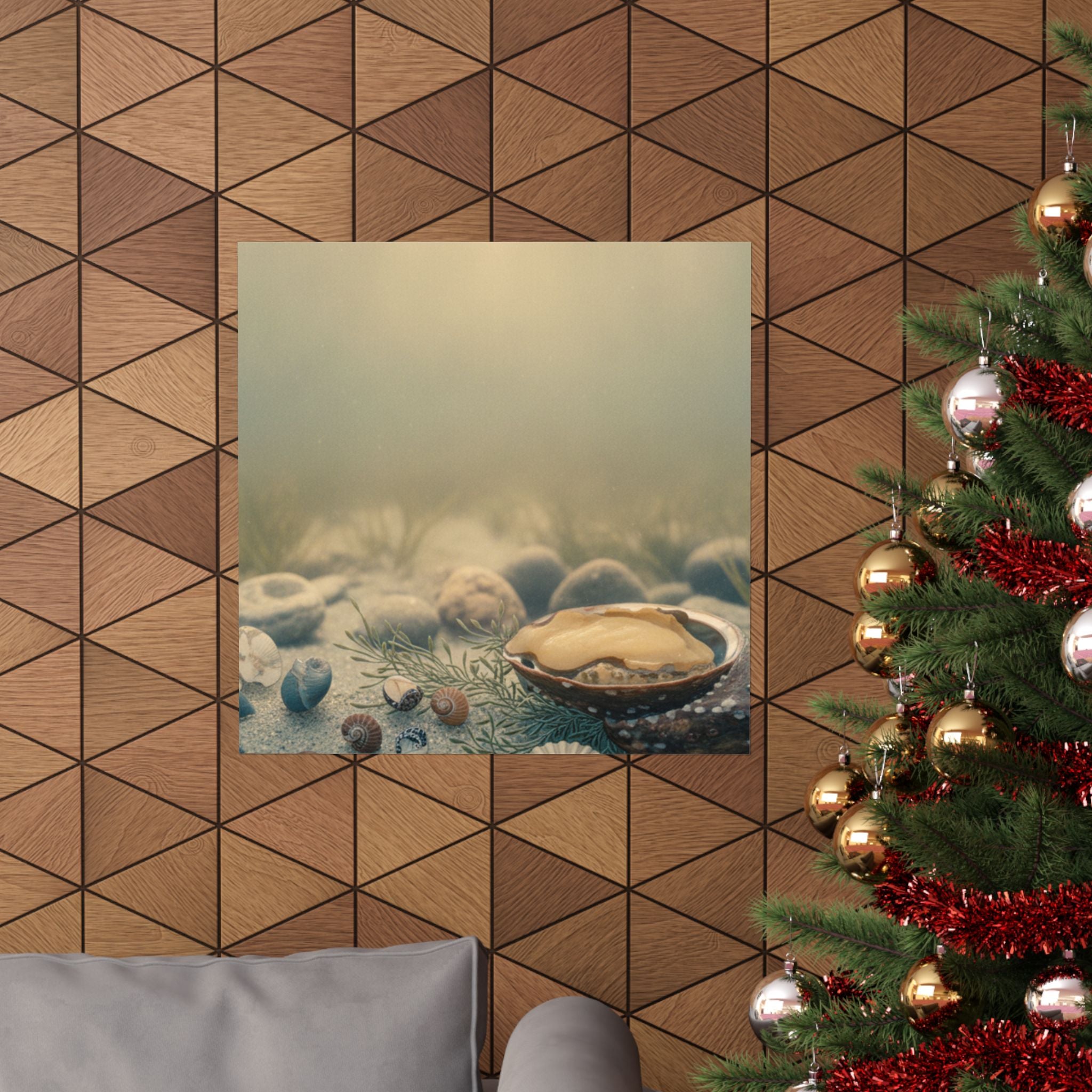 Scenic Nature — Shells Under Water — Matte Poster