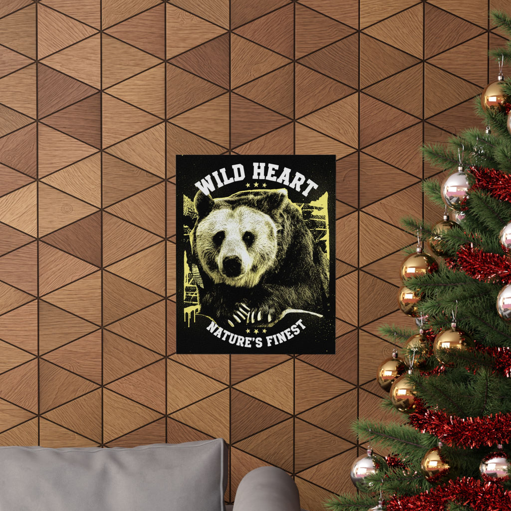 Streetwear Collage — Bear — Matte Poster