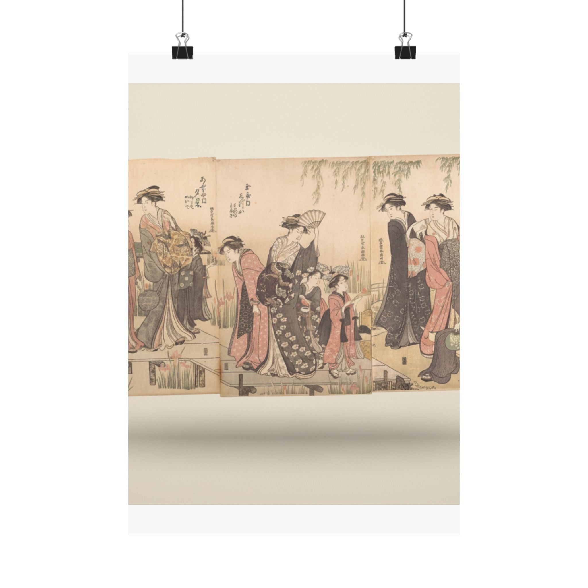 Product Marketing — Courtesans In An Iris Garden — Matte Poster