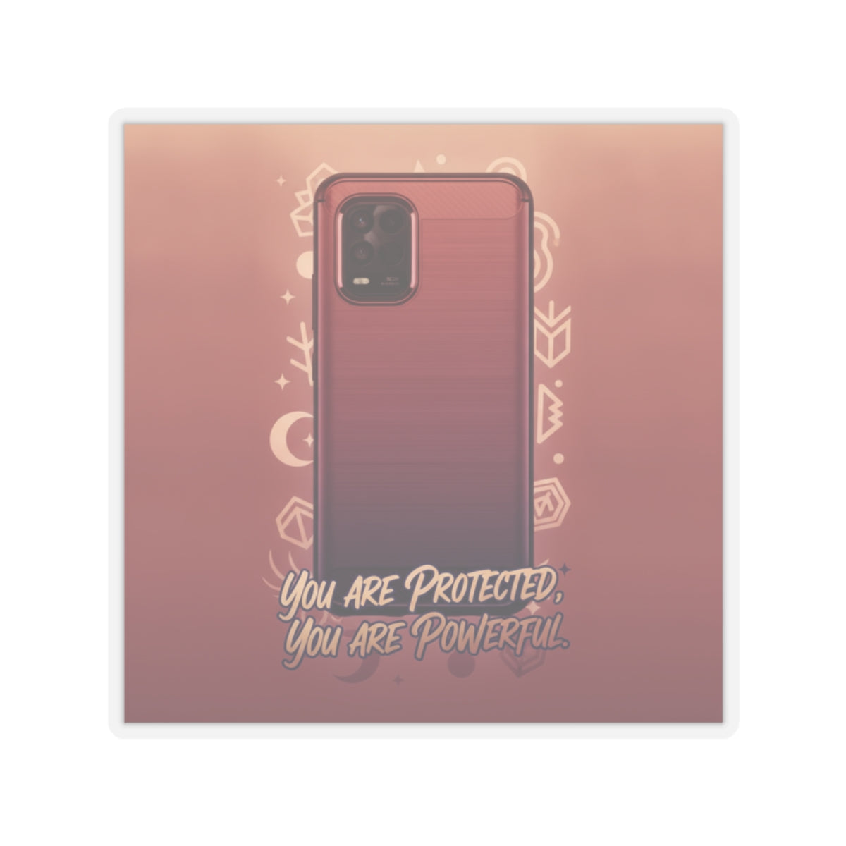 Affirmation — Phone — Kiss-Cut Sticker