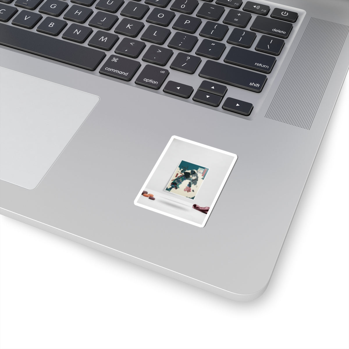 Product Marketing — The Warrior Slaying The Giant White Hihi — Kiss-Cut Sticker