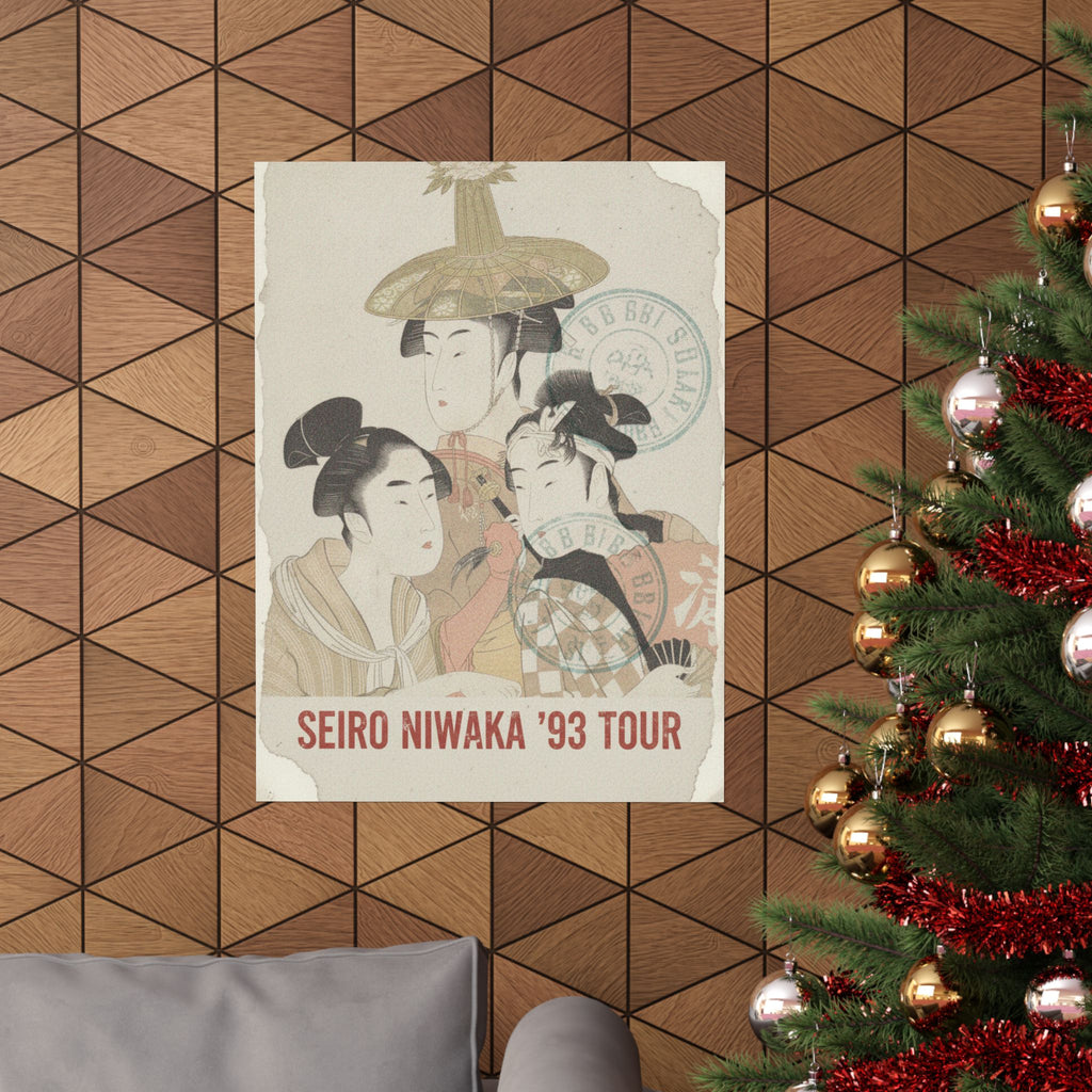 Vintage Bootleg — Seiro Niwaka Onna Geisha No Bu Tojin Shishi Sumo — Matte Poster