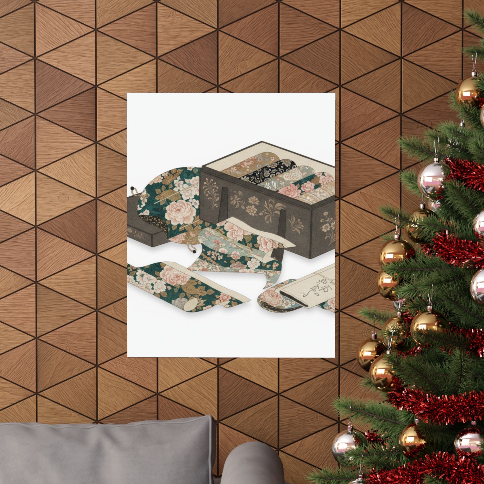 Ecommerce Main — Box With Draperies — Matte Poster
