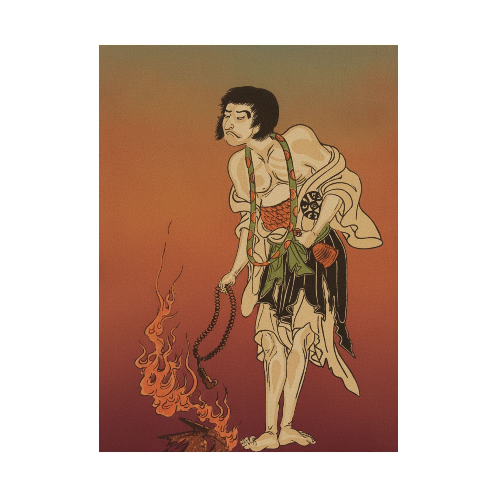 Affirmation — The First Nakamura Nakazo In The Role Of Raigo Ajari, A Buddhist Monk — Matte Poster
