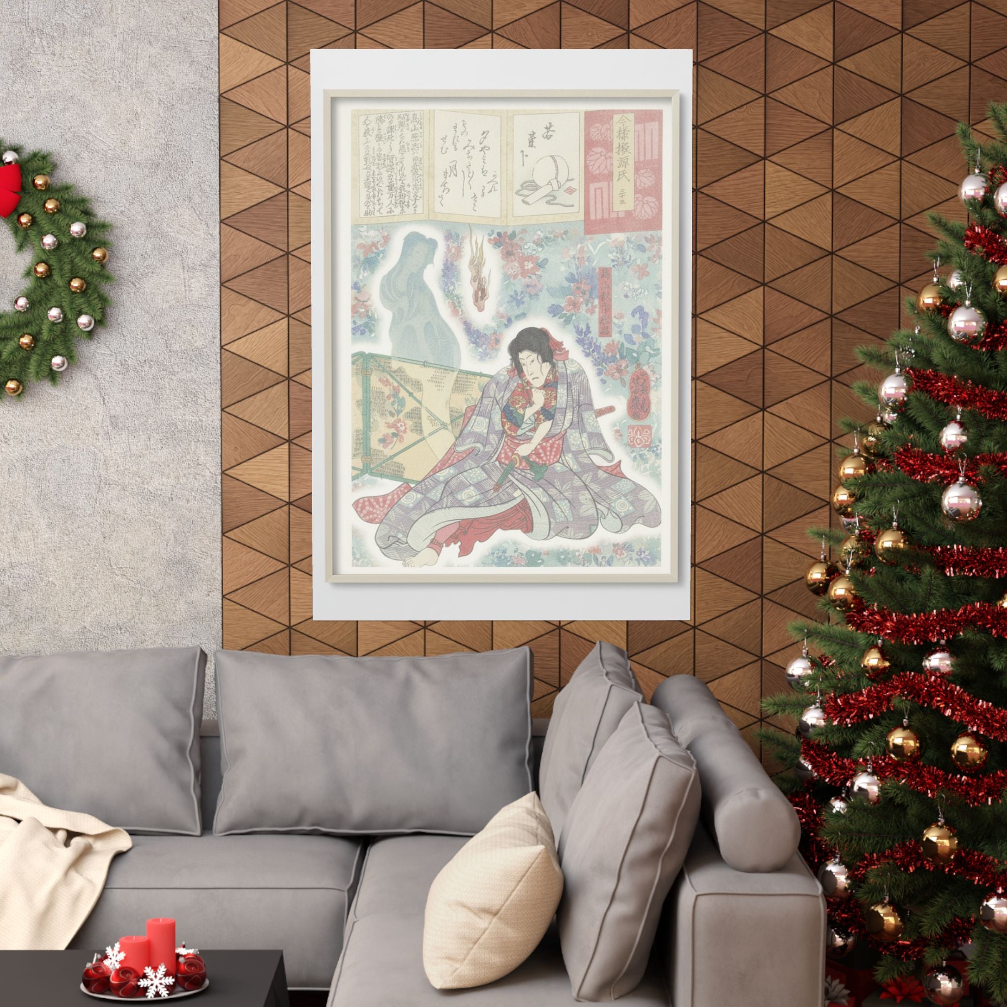 Watercolor — Toriyama Akinari Terutada With Ghost; (The Lavender Chapter) — Matte Poster