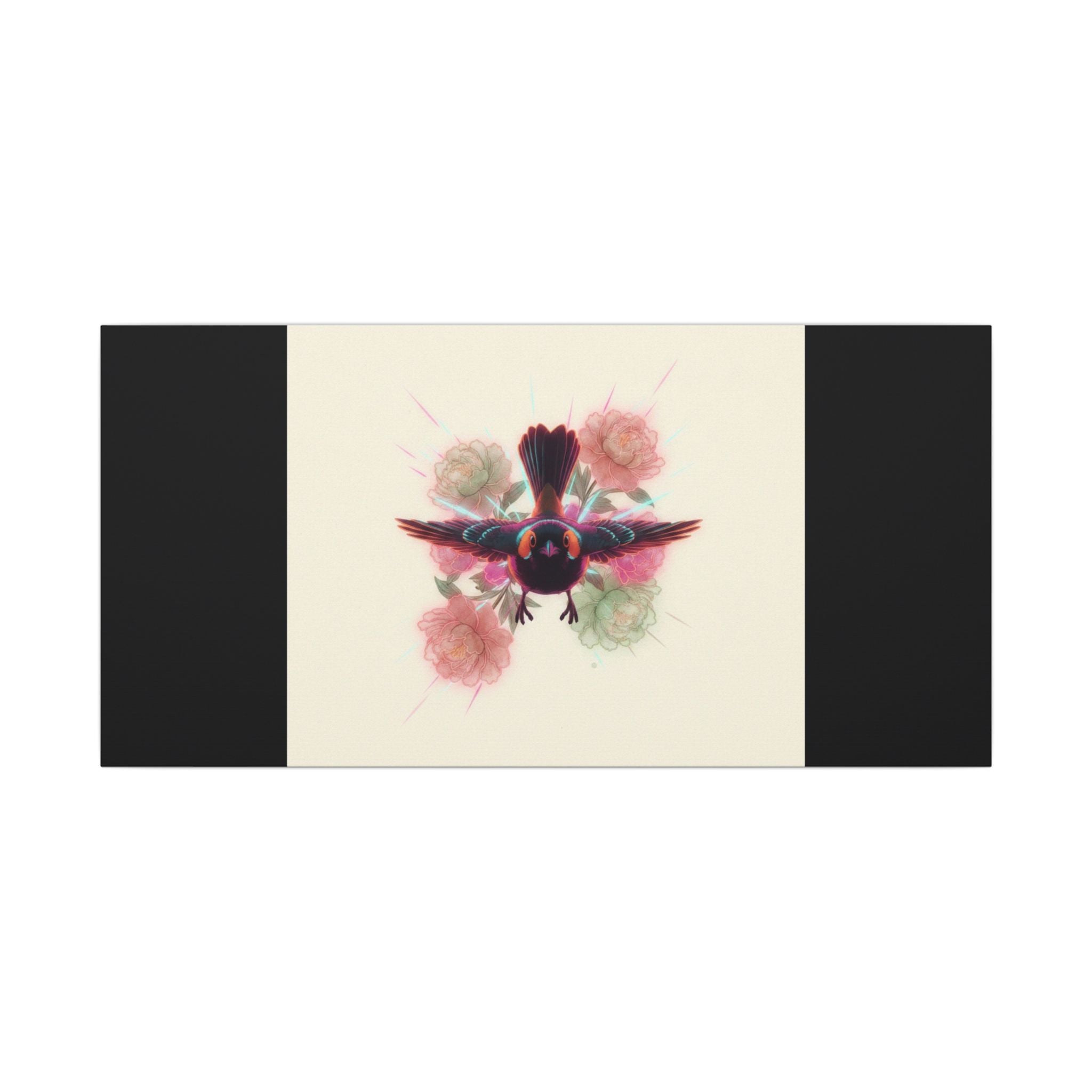 BRED IN THE CITY Flying Bird & Roses Matte Canvas