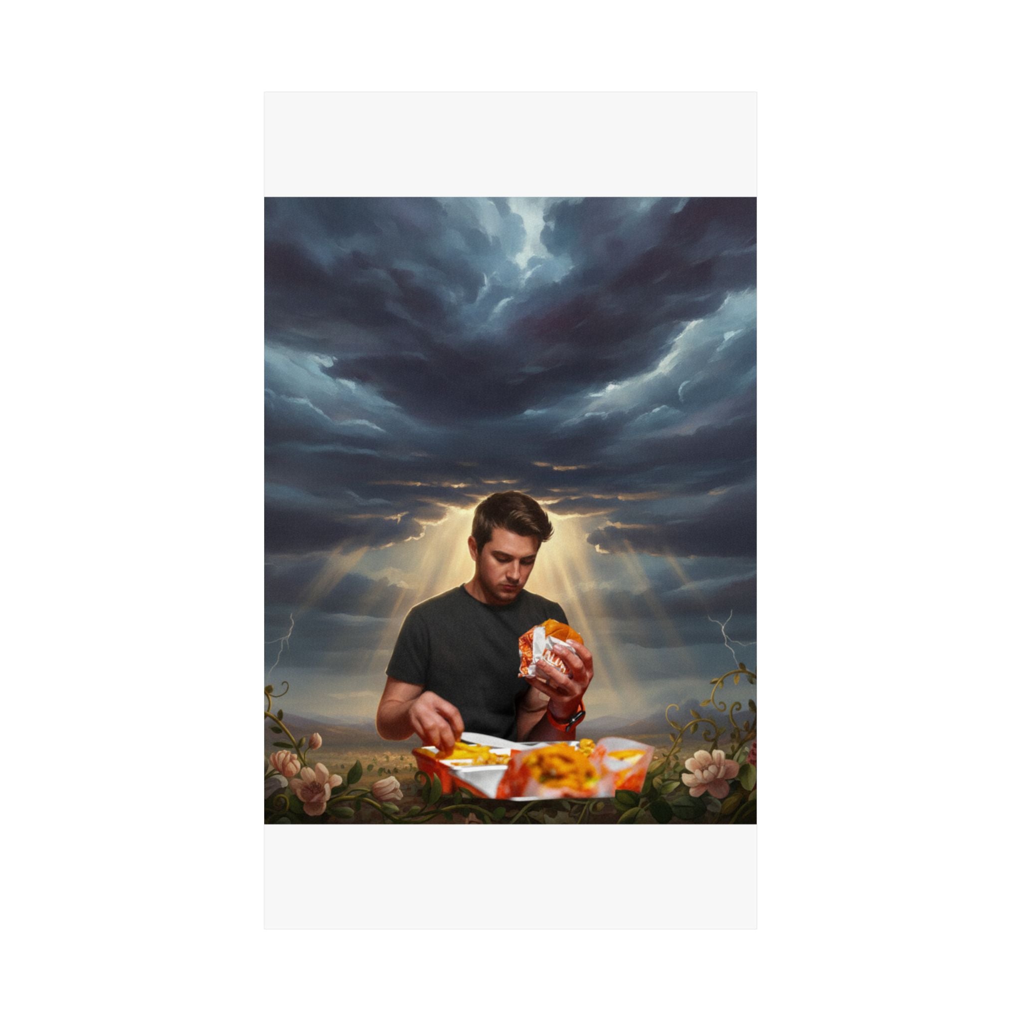 Dramatic Storm — Person — Matte Poster