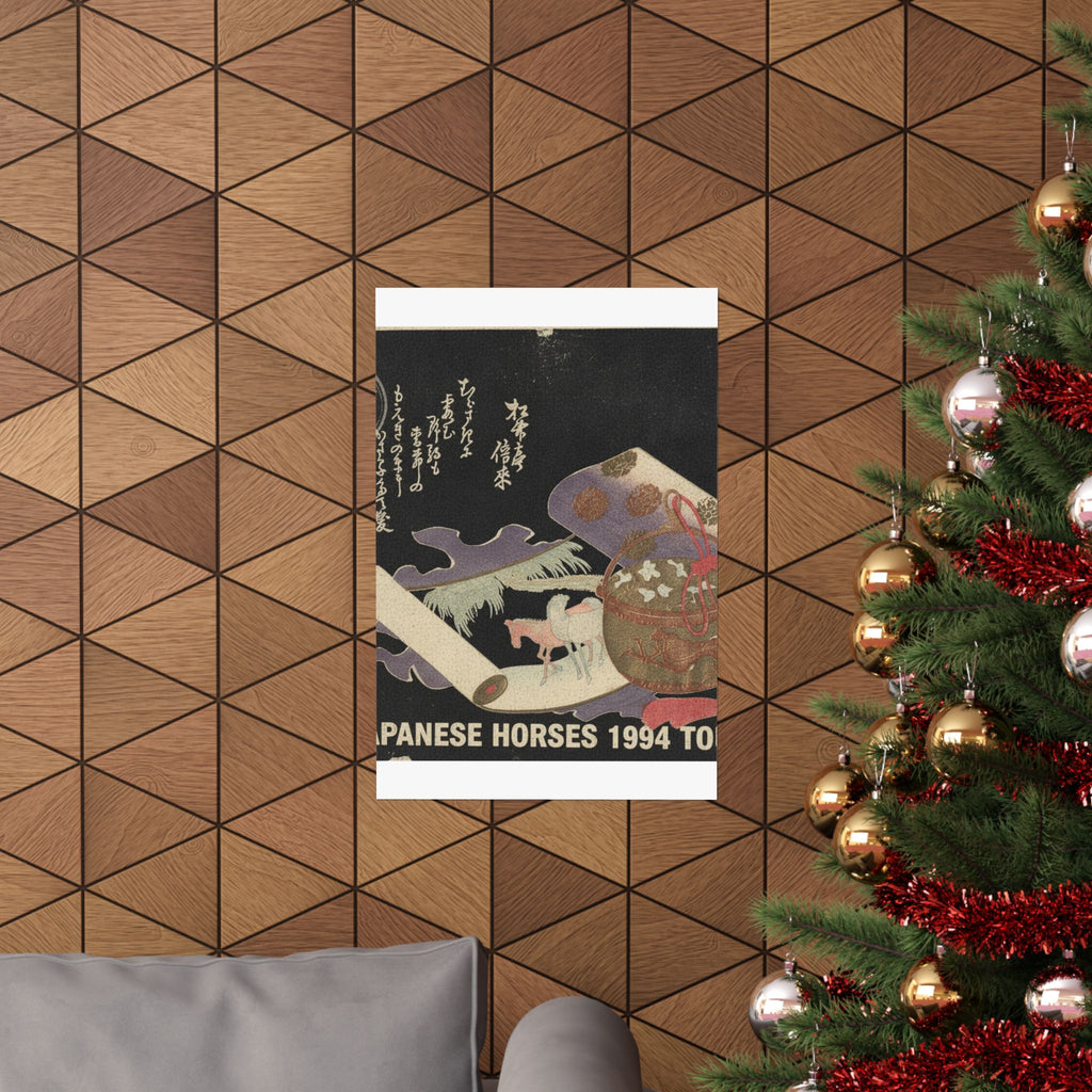 Vintage Bootleg — Scroll Painting Of Horse — Matte Poster