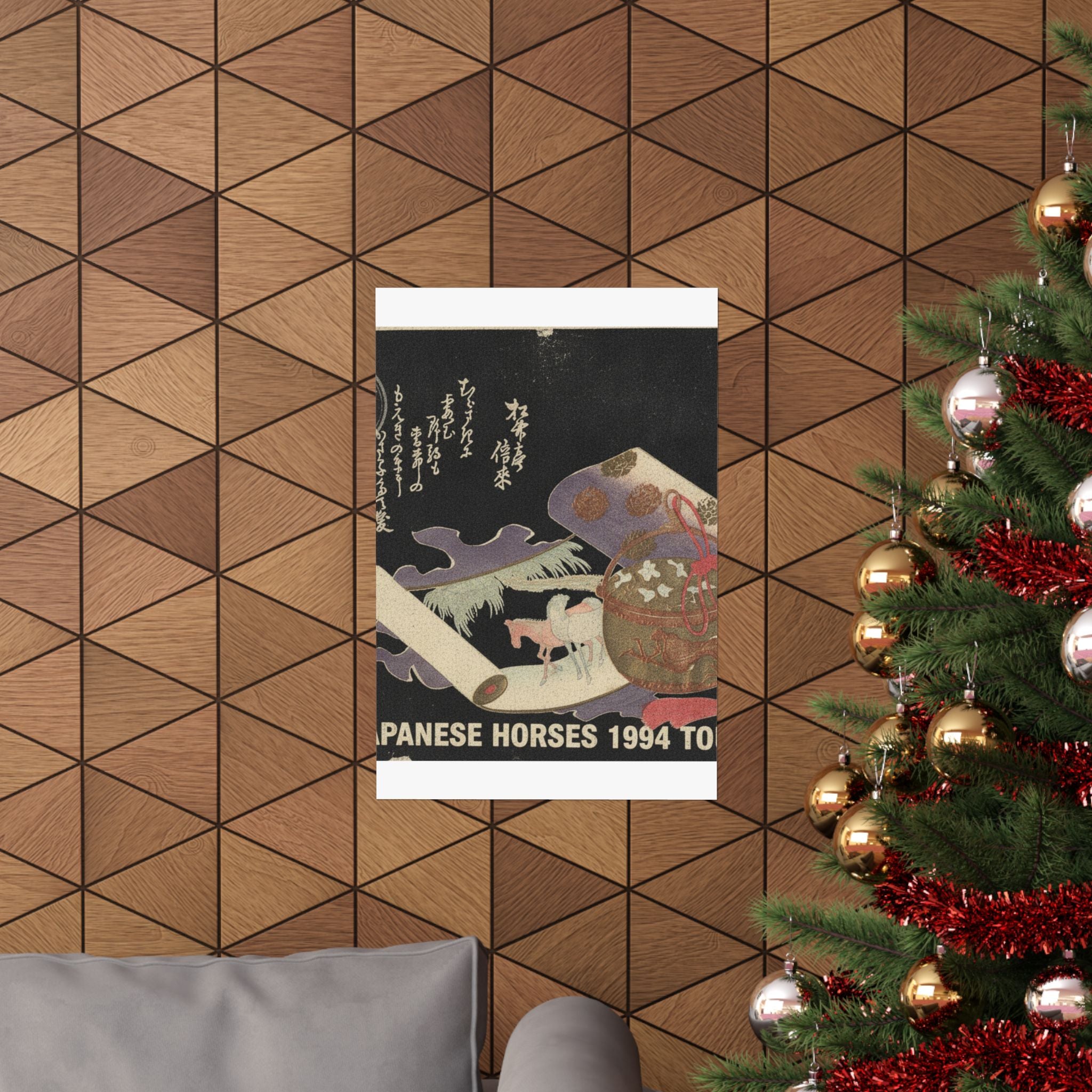 Vintage Bootleg — Scroll Painting Of Horse — Matte Poster