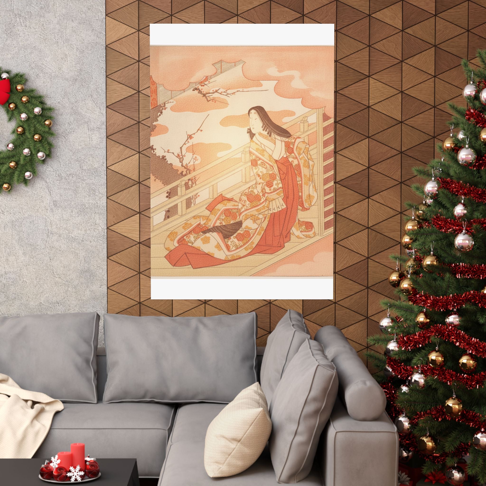 Southern Sunset — Court Lady Praising The Plum Blossom — Matte Poster