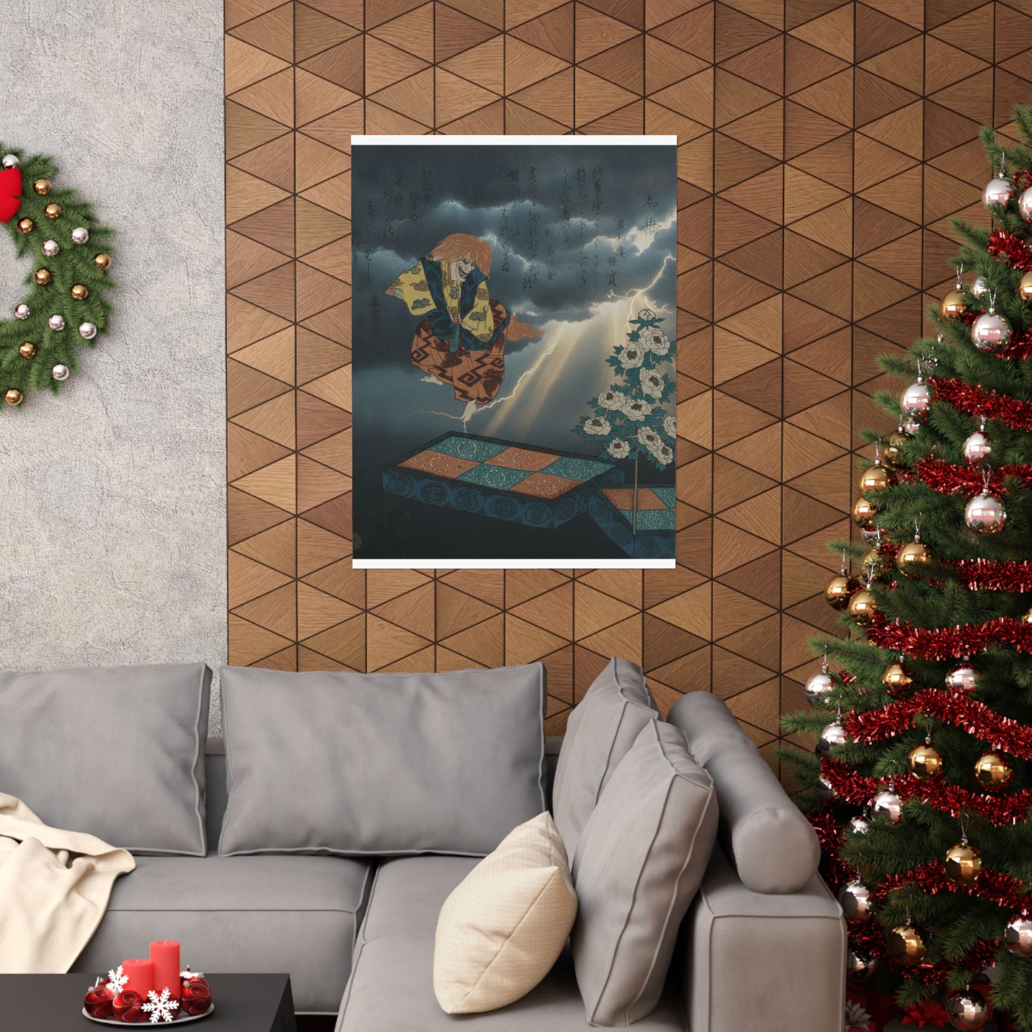 Dramatic Storm — Scene From Noh Dance — Matte Poster