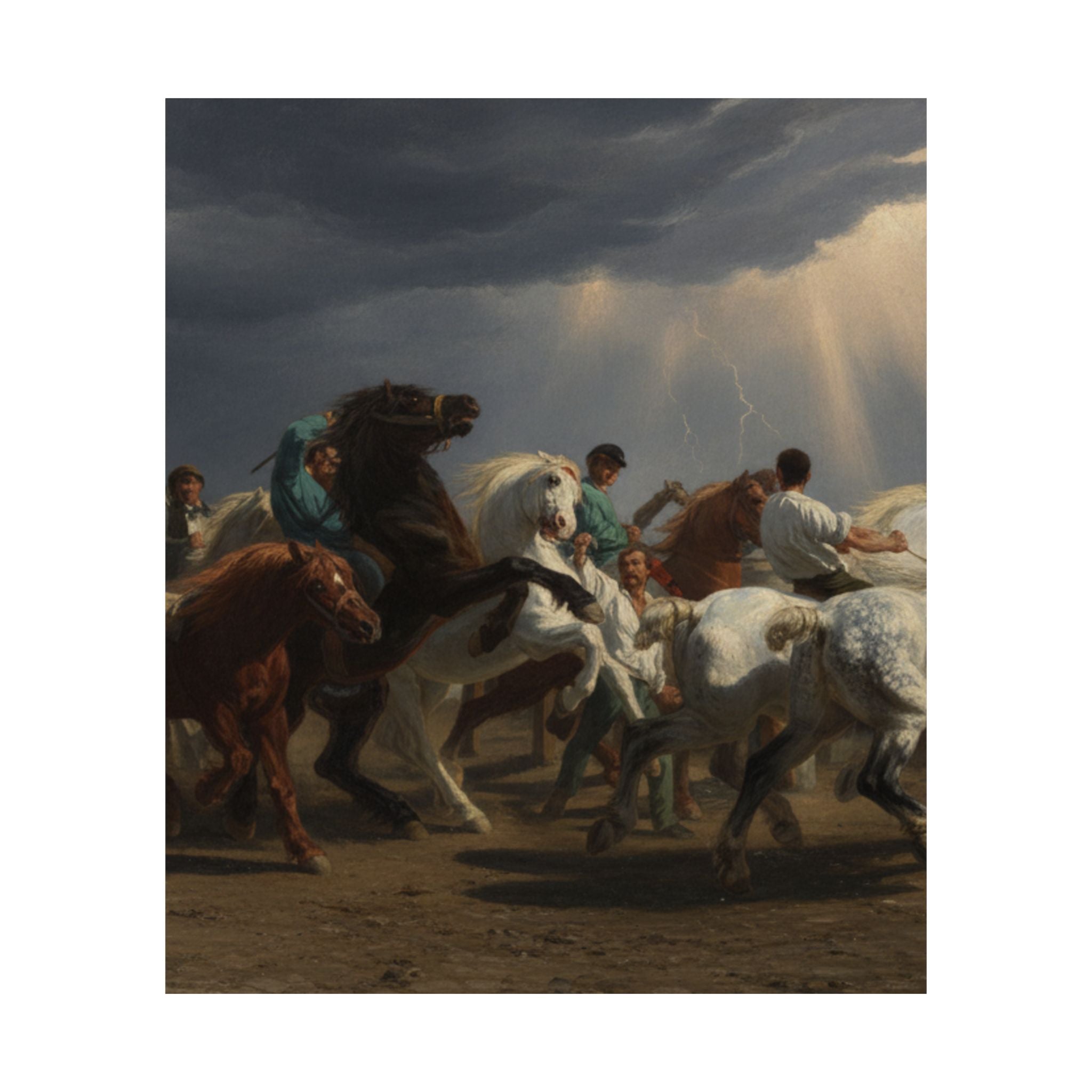 Dramatic Storm — Horse — Matte Poster
