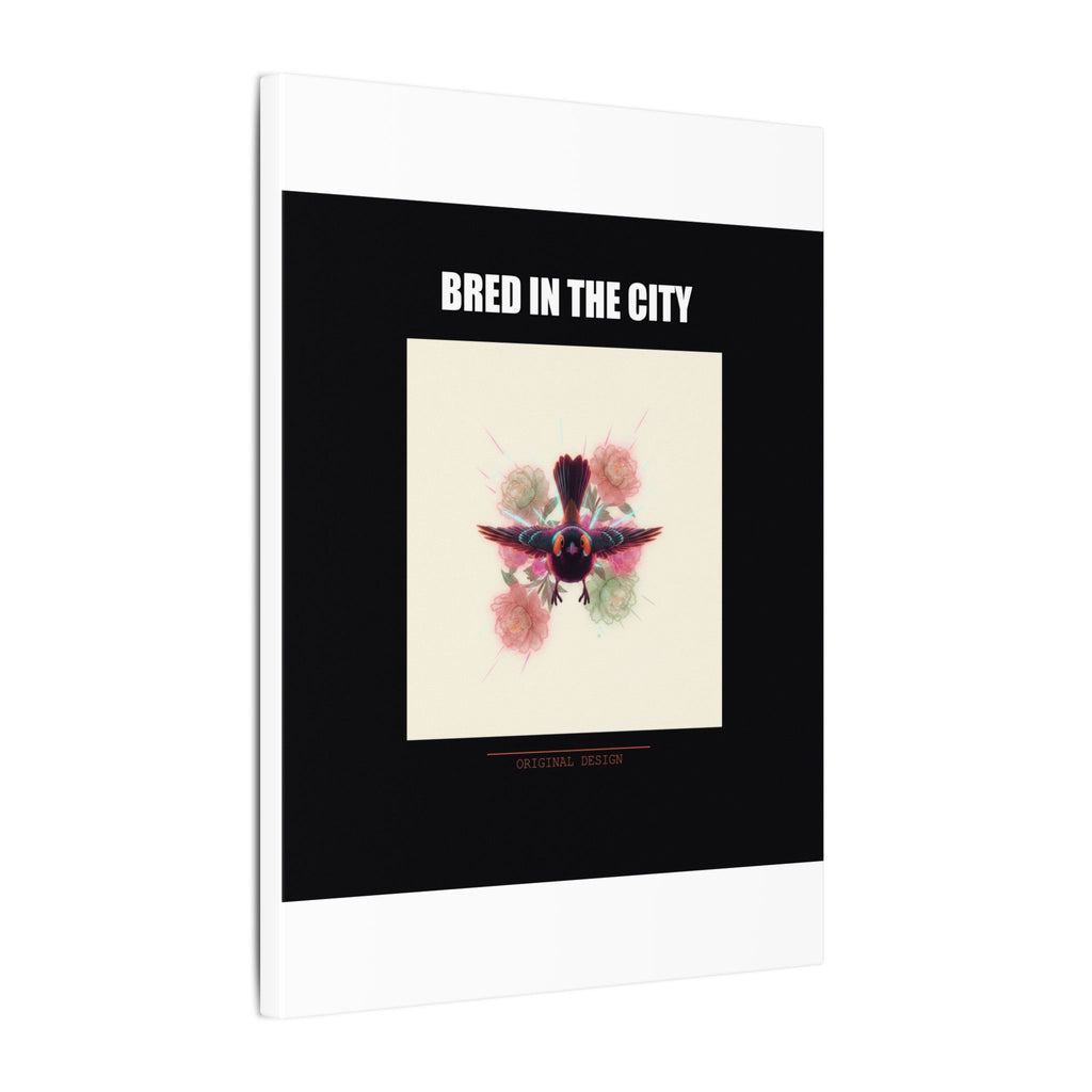 BRED IN THE CITY Flying Bird & Roses Matte Canvas