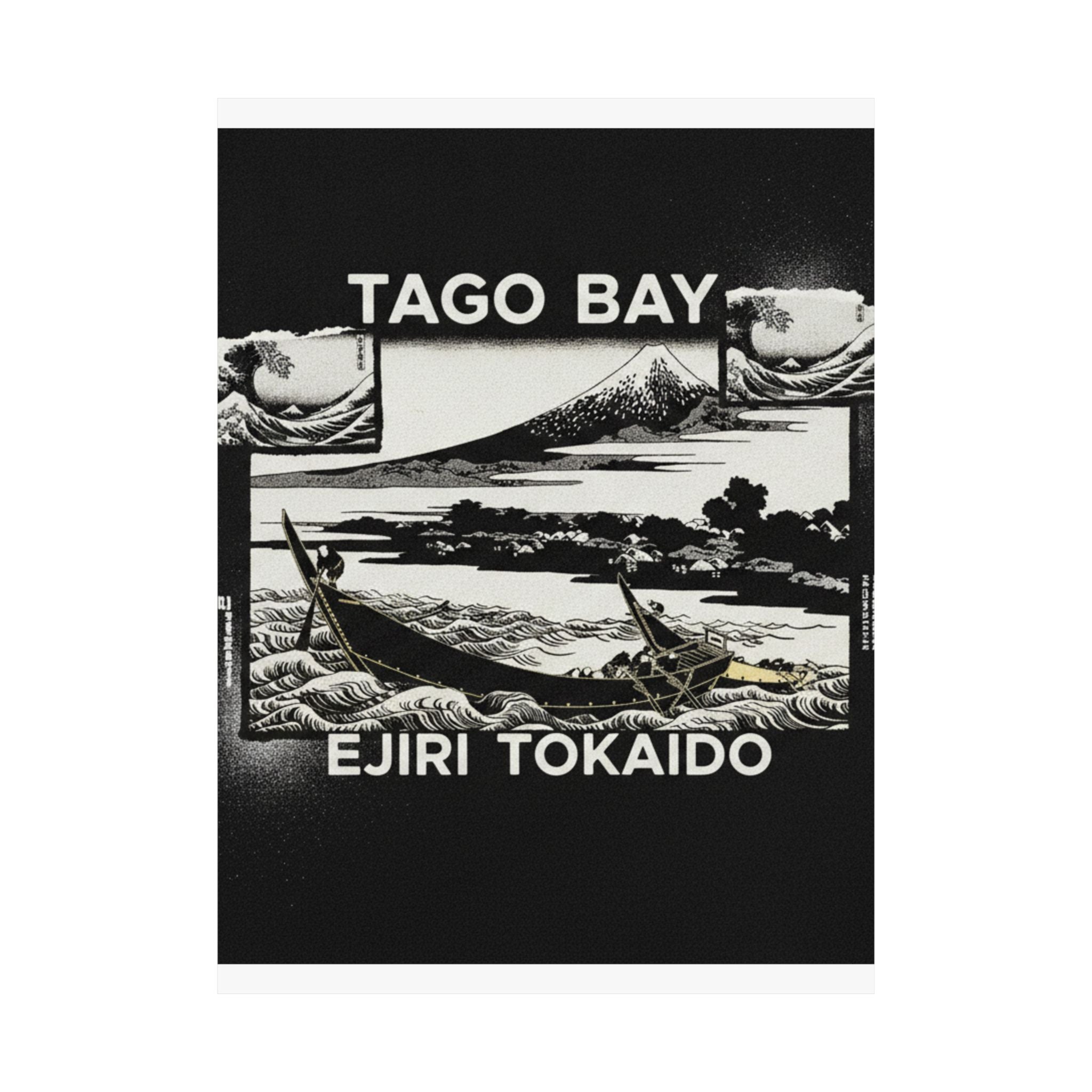 Streetwear Collage — Tago Bay Near Ejiri On The Tōkaidō (Tōkaidō Ejiri Tago No Ura Ryaku Zu), From Th — Matte Poster