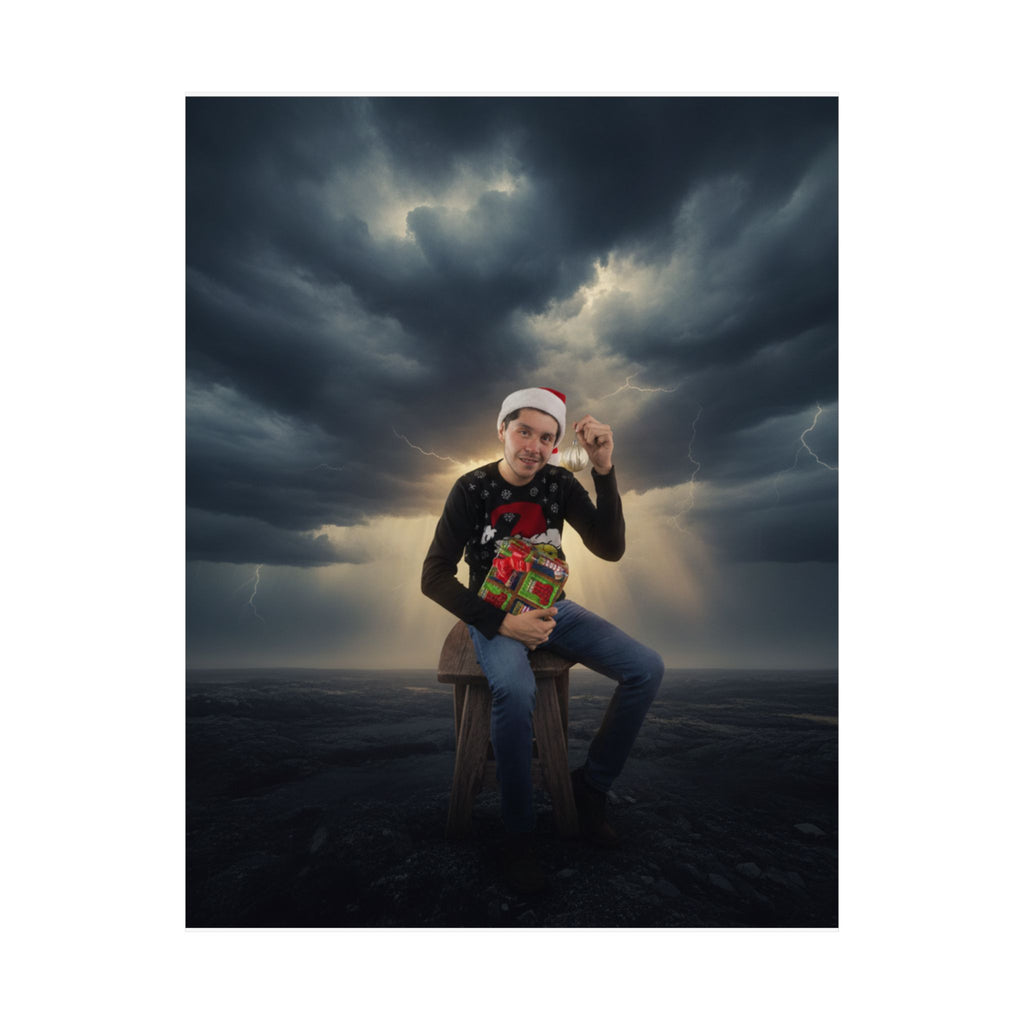 Dramatic Storm — Person — Matte Poster