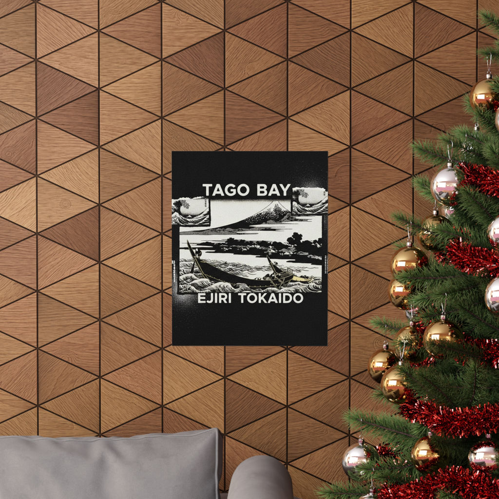 Streetwear Collage — Tago Bay Near Ejiri On The Tōkaidō (Tōkaidō Ejiri Tago No Ura Ryaku Zu), From Th — Matte Poster