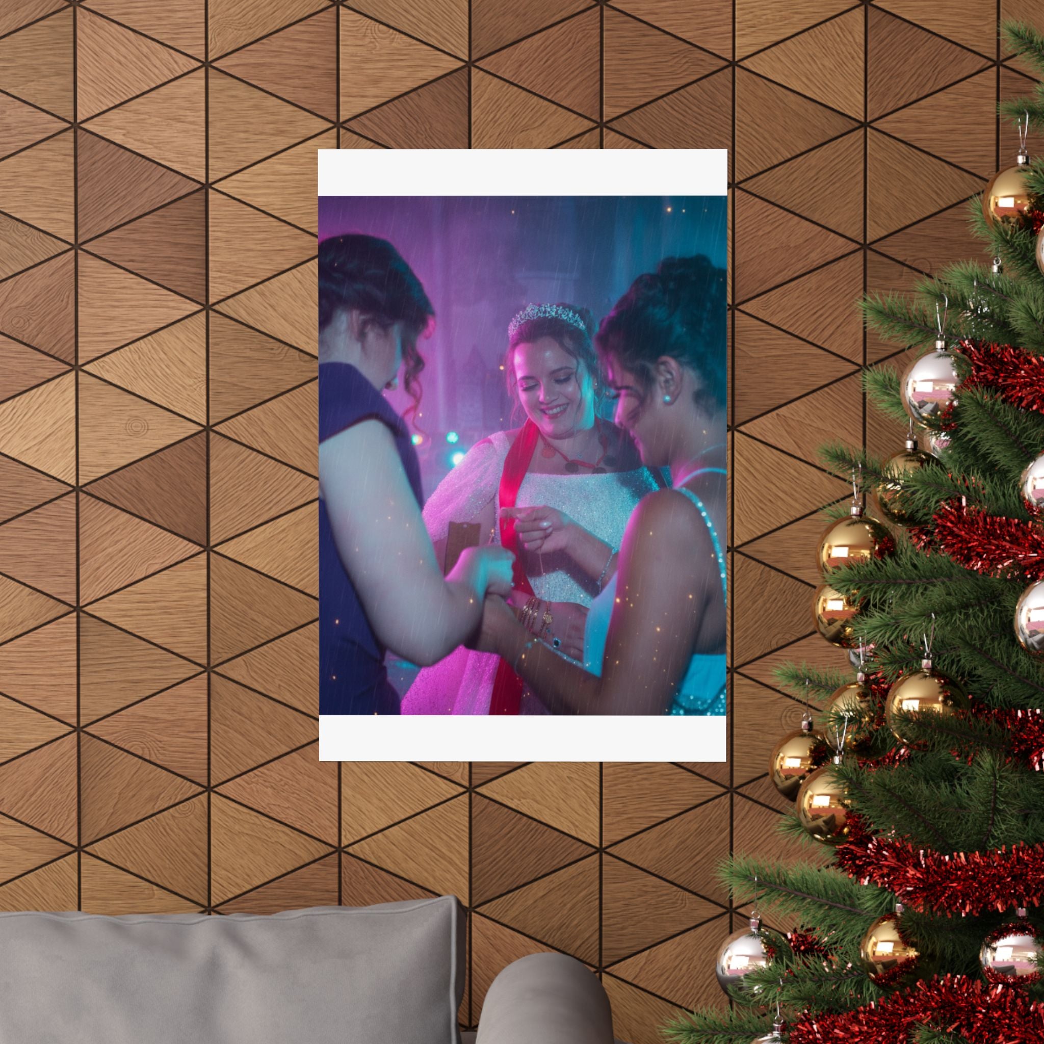 Neon Noir — Person — Matte Poster