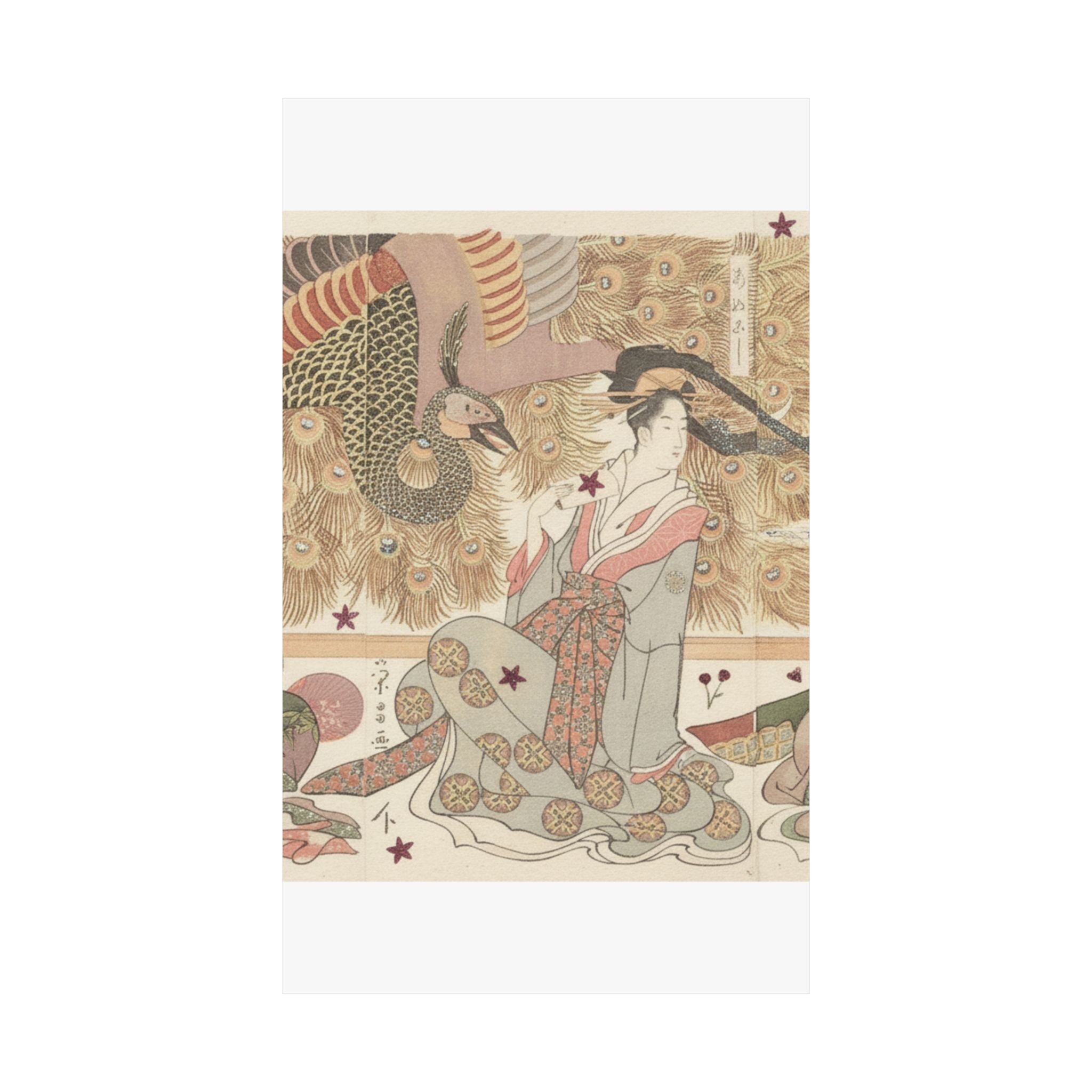 Botanical — Interior Of The House Called Ōgiya — Matte Poster