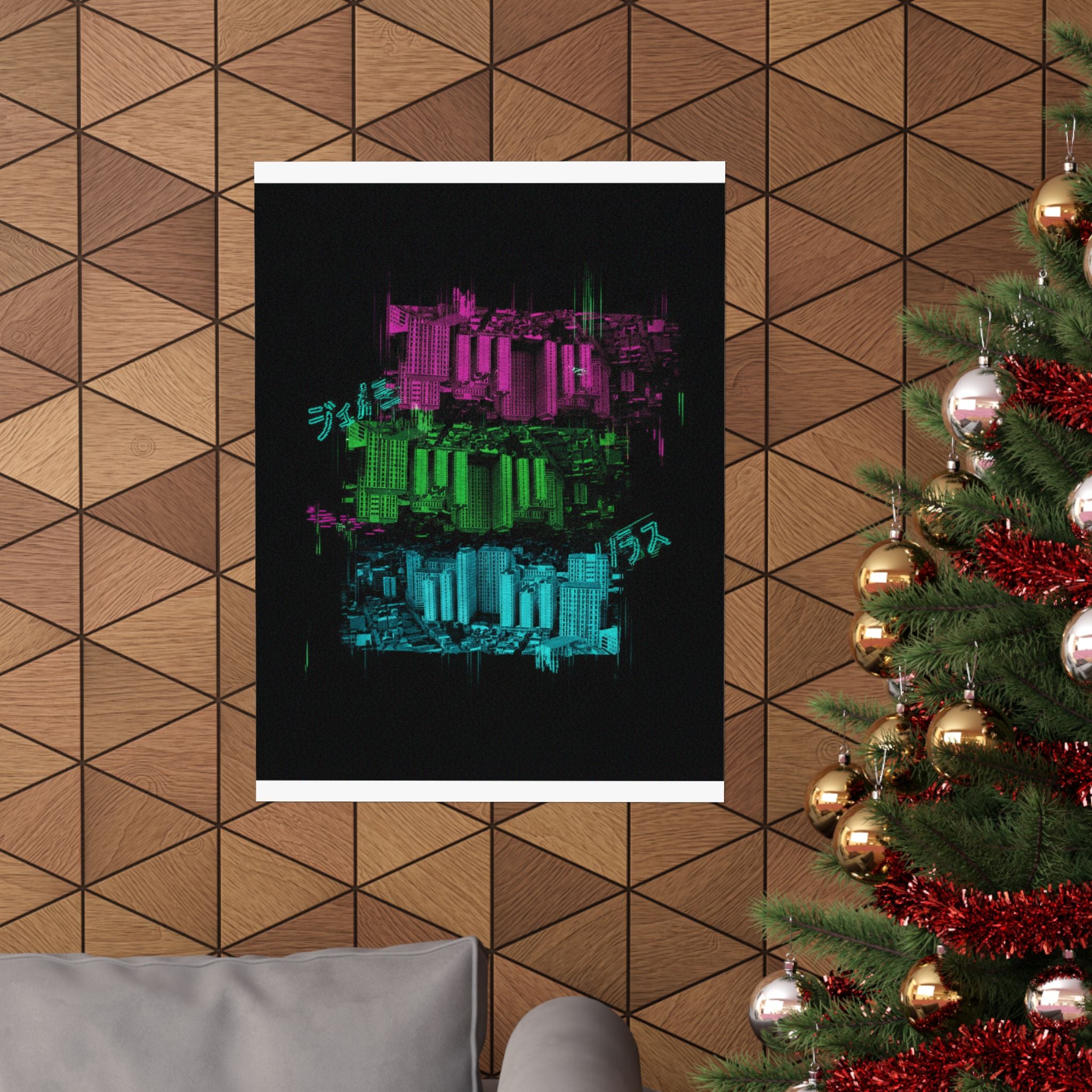 Glitch Culture — Cityscape — Matte Poster