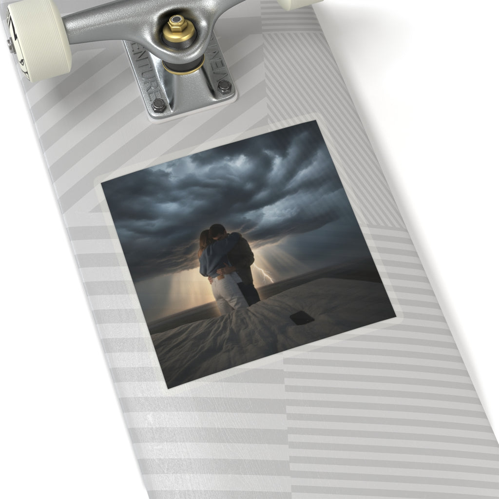 Dramatic Storm — Person — Kiss-Cut Sticker