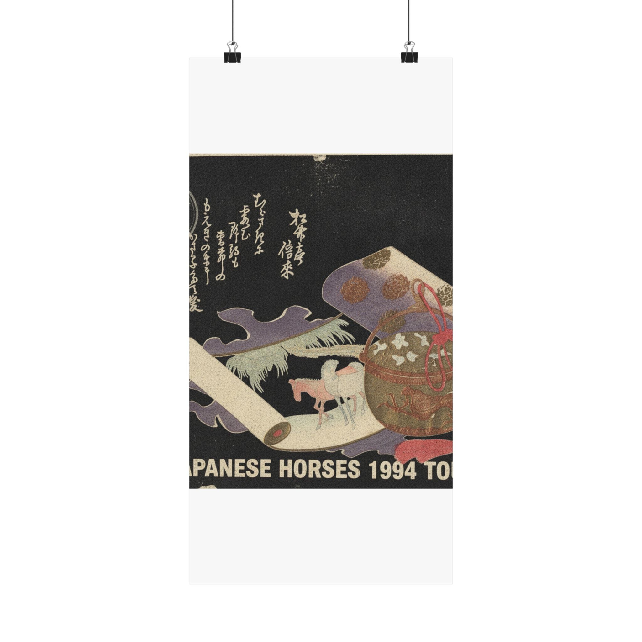 Vintage Bootleg — Scroll Painting Of Horse — Matte Poster