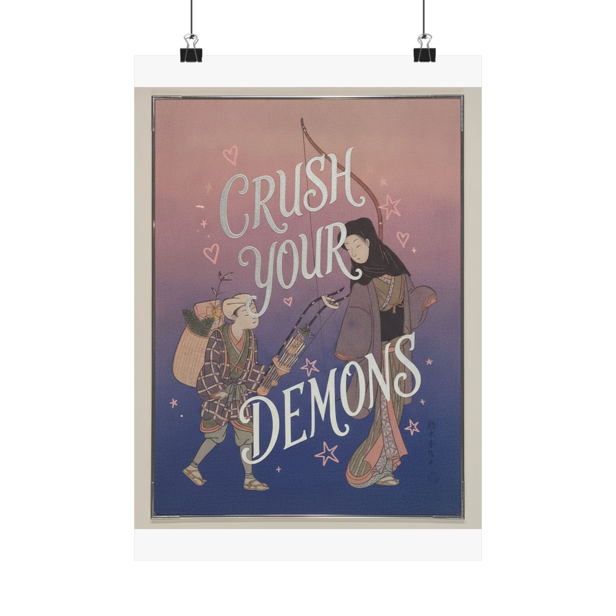 Affirmation — Demon-Crushing Bow — Matte Poster