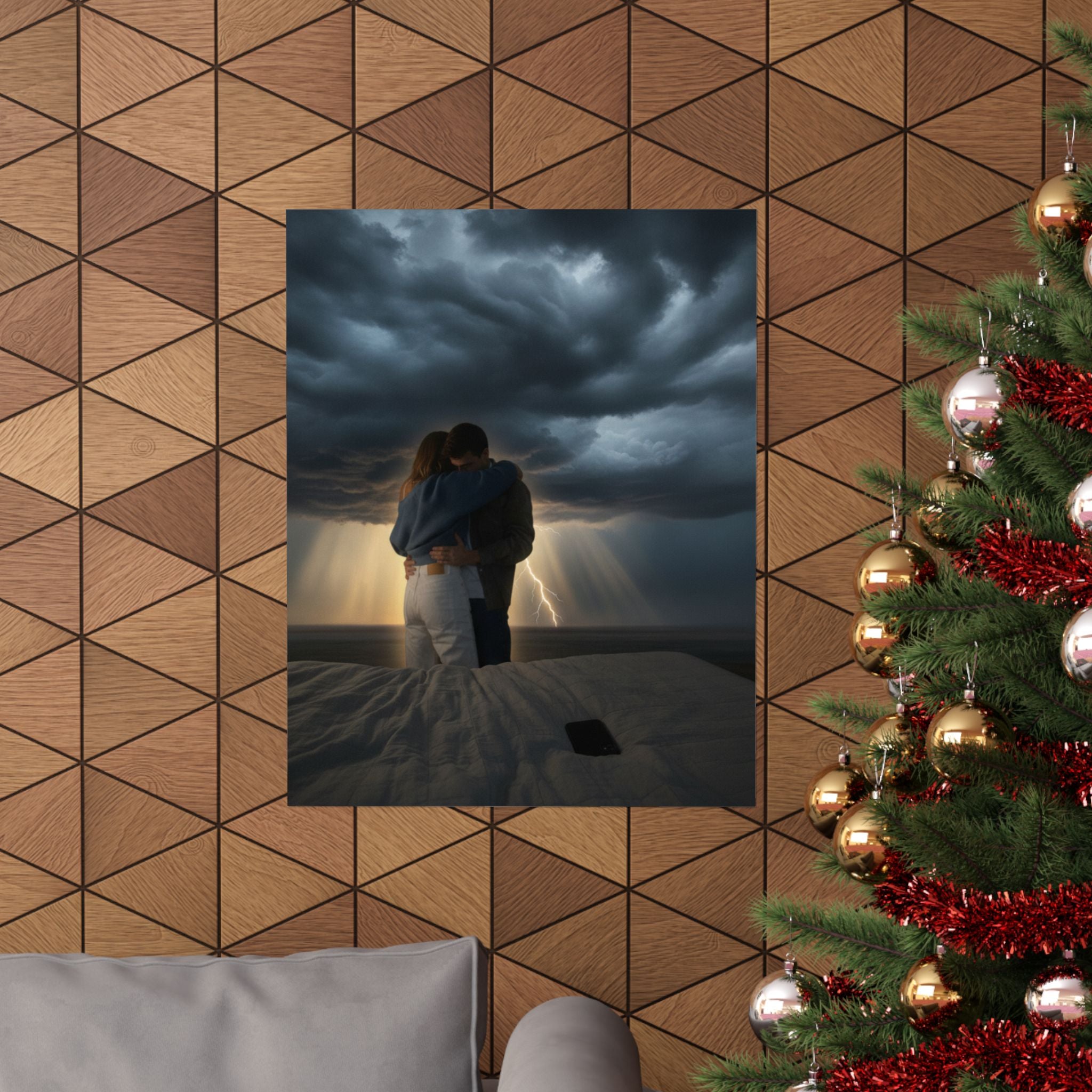 Dramatic Storm — Person — Matte Poster