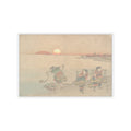Scenic Nature — Three Water Carriers At The Shore — Kiss-Cut Sticker