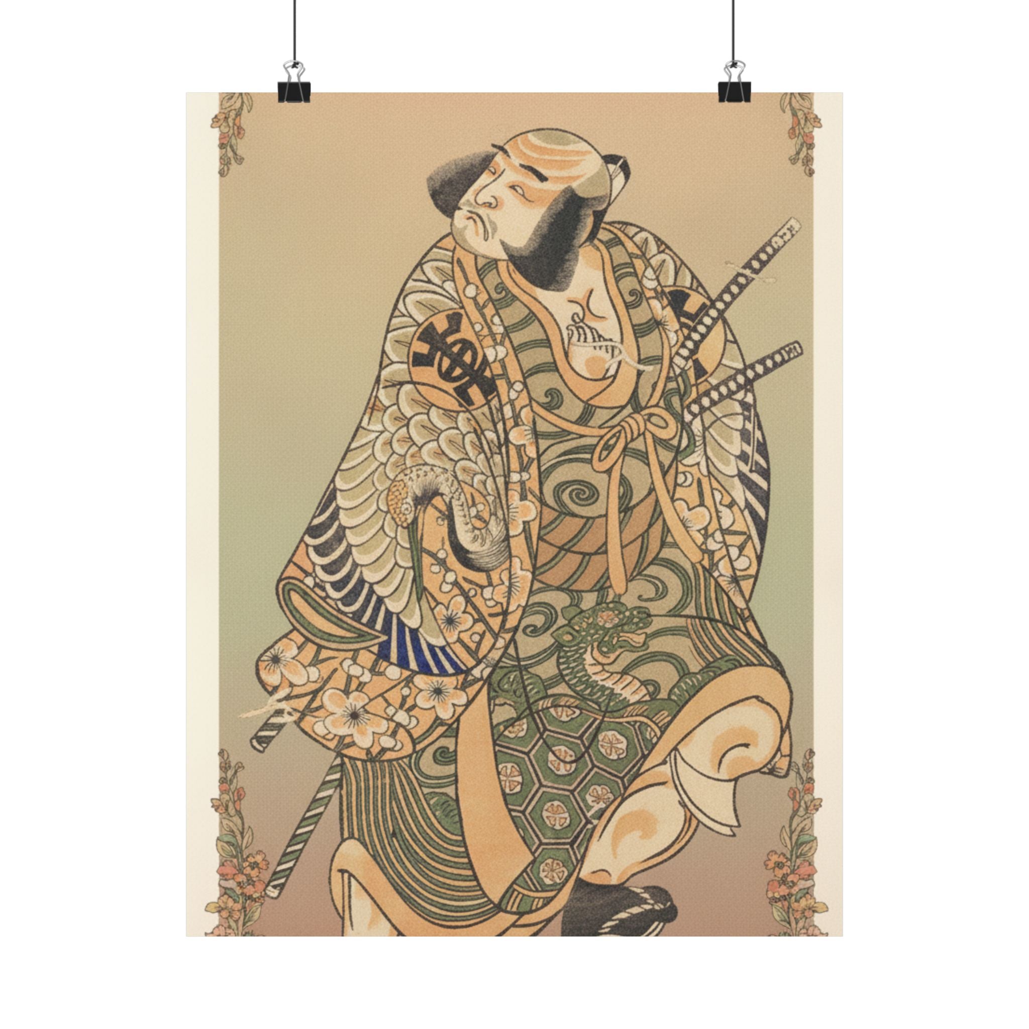 Affirmation — The Actor Nakamura Nakazo As A Warrior — Matte Poster