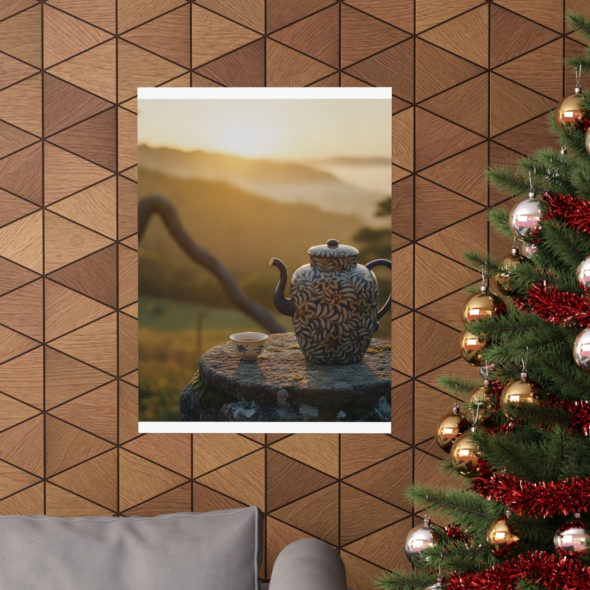 Scenic Nature — Wine Pot And Cup — Matte Poster