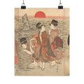 Ecommerce Main — Women Worshipping The Rising Sun Between The Twin Rocks At Ise — Matte Poster
