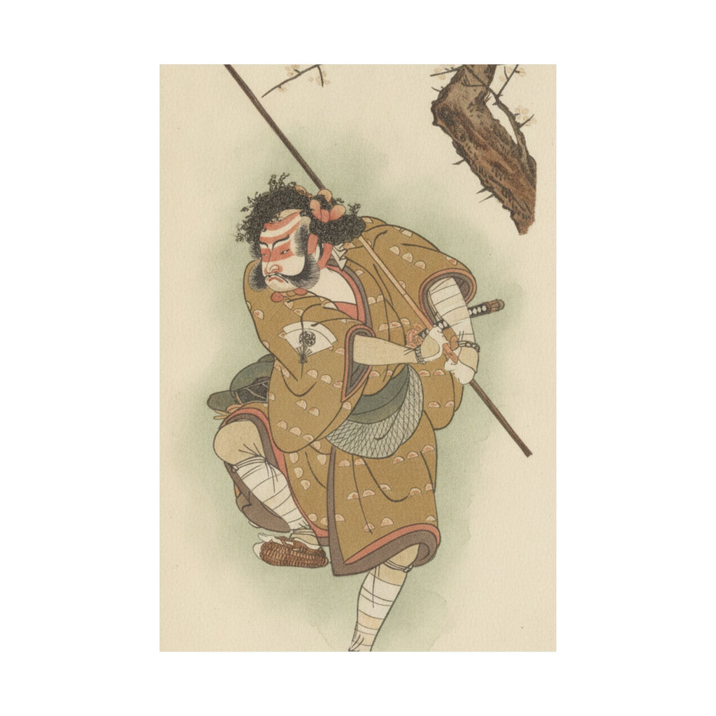 Botanical — Onoe Matsusuke In The Role Of Asahina In "Edo No Haru Meisho Soga" — Matte Poster