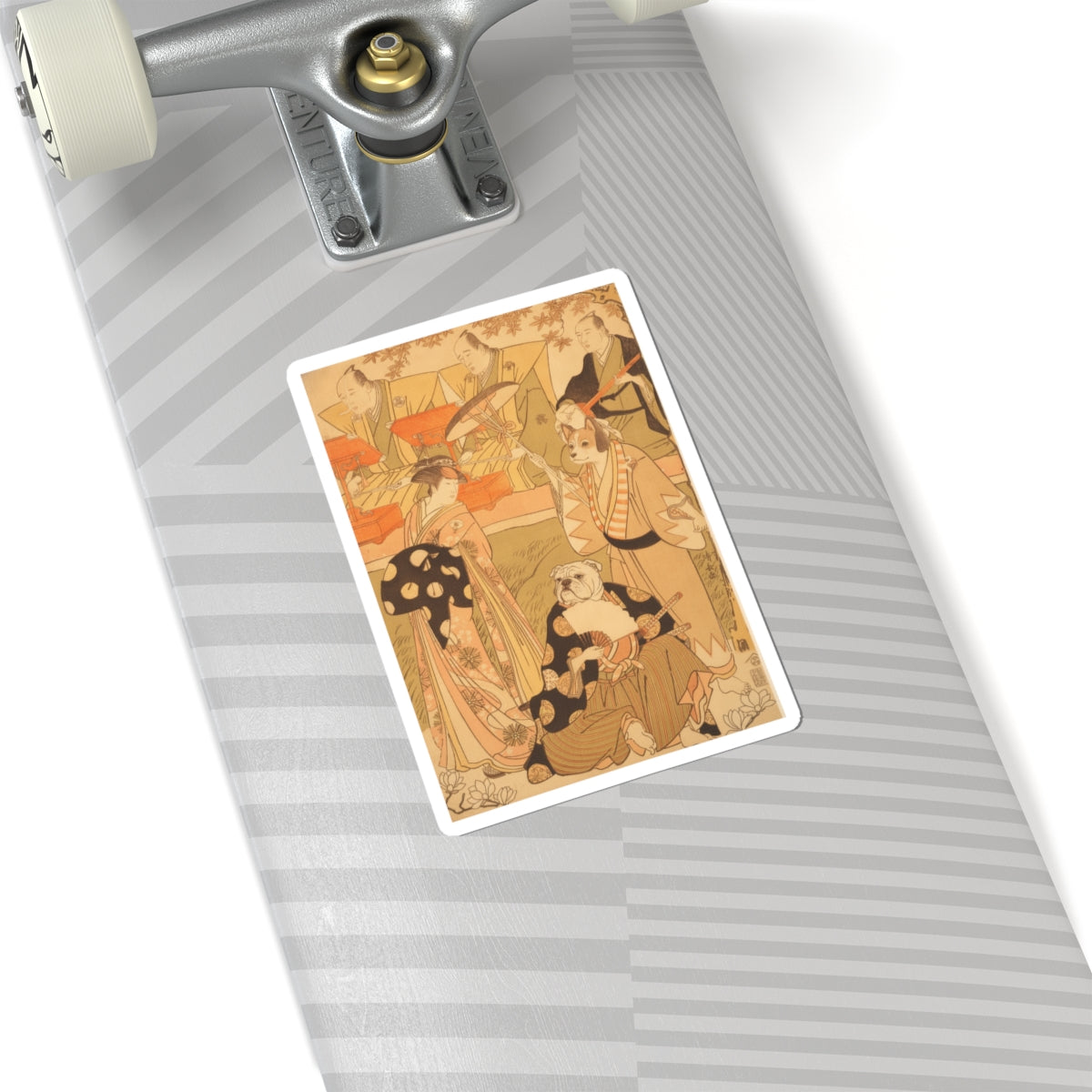 Southern Sunset — Theatrical Scene, With Musicians — Kiss-Cut Sticker
