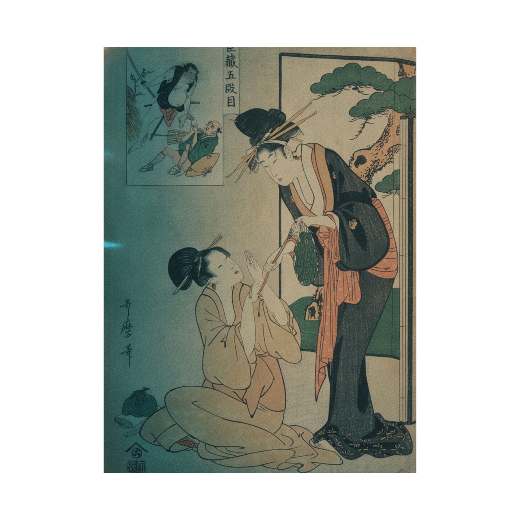 Cinematic — A Woman Snatching A Bag Of Sweetmeats From Her Mother — Matte Poster