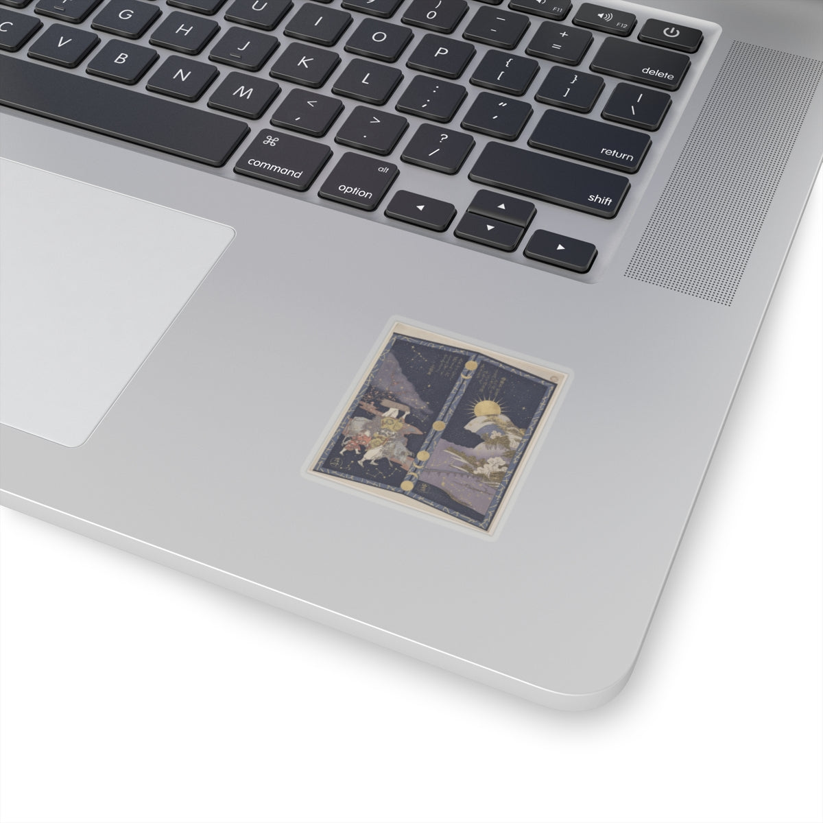 Celestial — Surimono In Shape Of Small Twofold Screen — Kiss-Cut Sticker