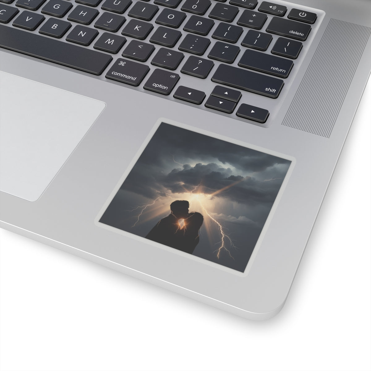 Dramatic Storm — Person — Kiss-Cut Sticker
