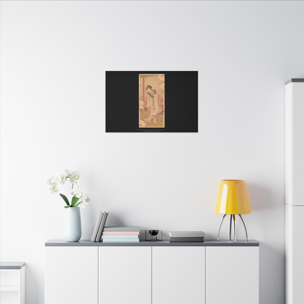 STREET CERTIFIED | The Second Yamashito Kinsaku As A Courtesan Standing In A Room — Matte Canvas