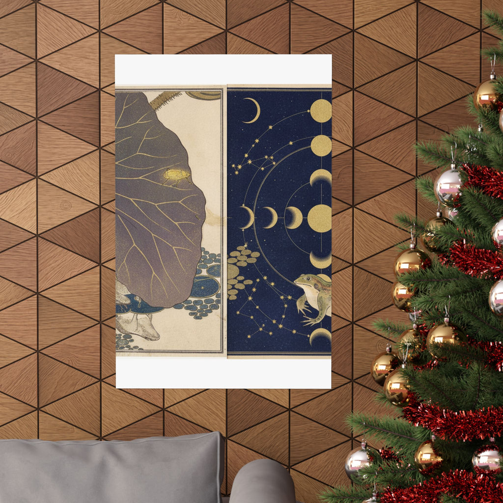 Celestial — Frog (Kaeru); Gold Beetle (Kogane Mushi), From The Picture Book Of Crawling Crea — Matte Poster