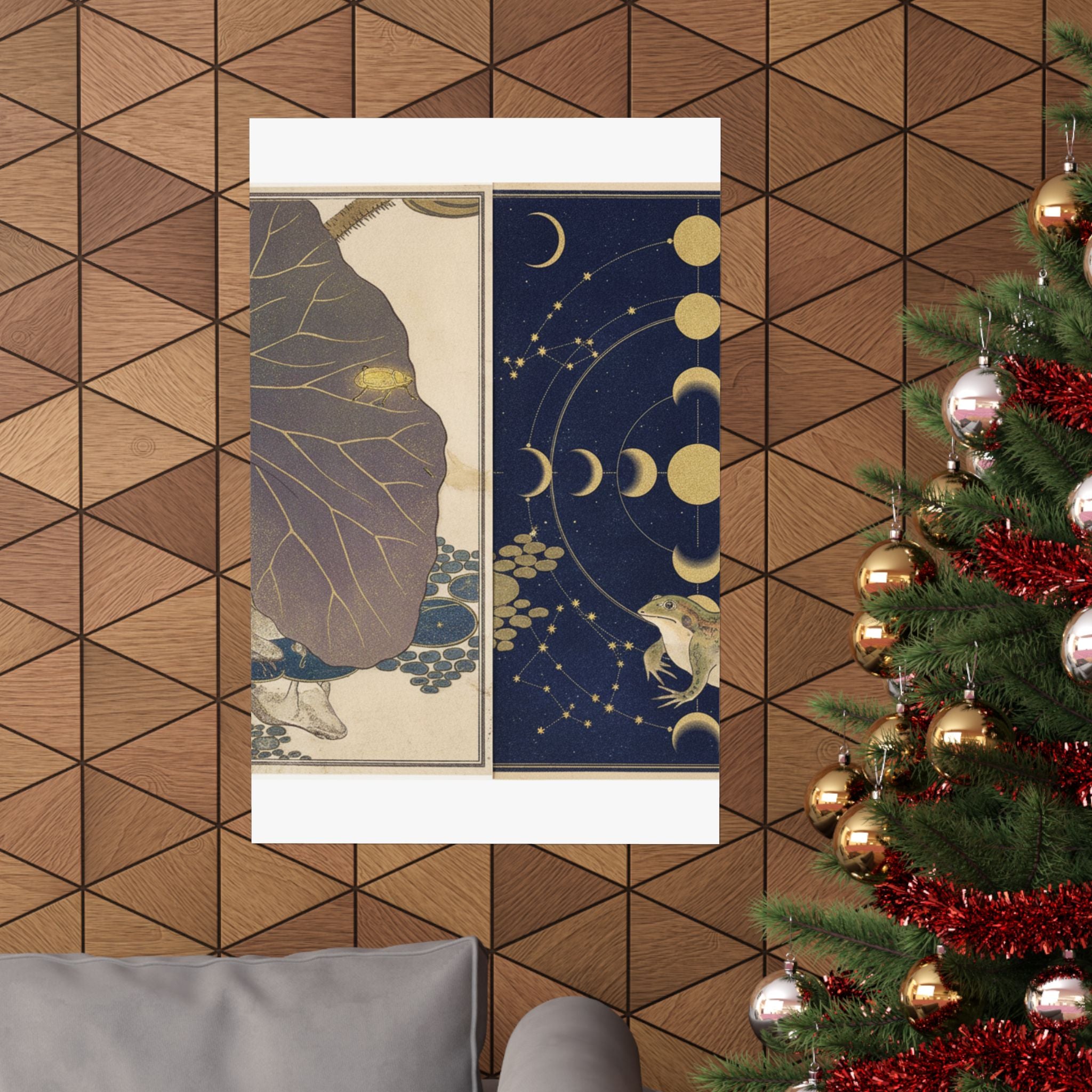Celestial — Frog (Kaeru); Gold Beetle (Kogane Mushi), From The Picture Book Of Crawling Crea — Matte Poster