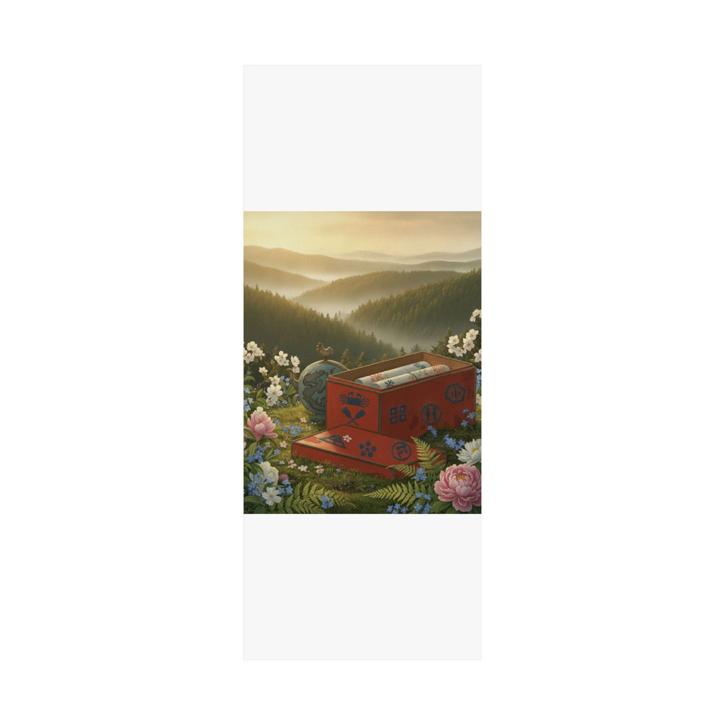 Scenic Nature — Red Lacquer Box And Water-Pot — Matte Poster