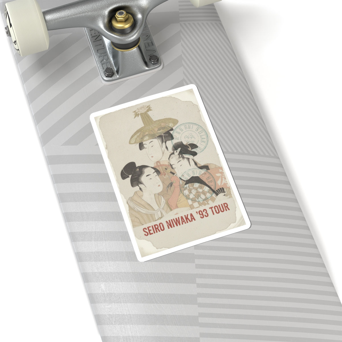Vintage Bootleg — Seiro Niwaka Onna Geisha No Bu Tojin Shishi Sumo — Kiss-Cut Sticker