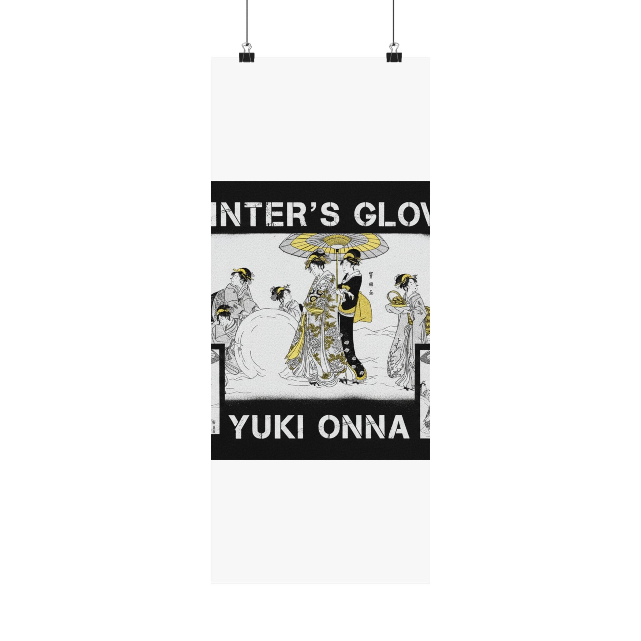 Streetwear Collage — Courtesans And Attendants Making A Giant Snowball — Matte Poster