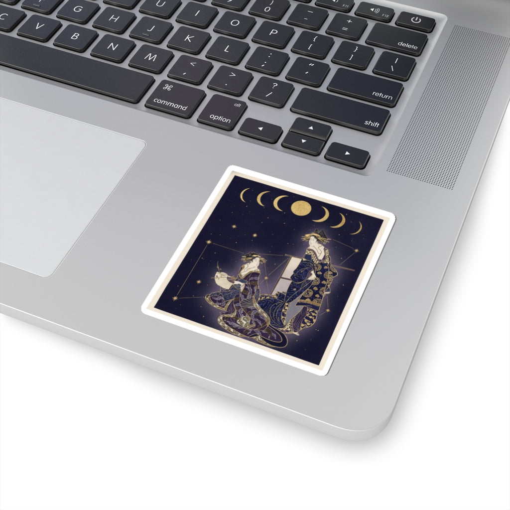 Celestial — Two Courtesans — Kiss-Cut Sticker