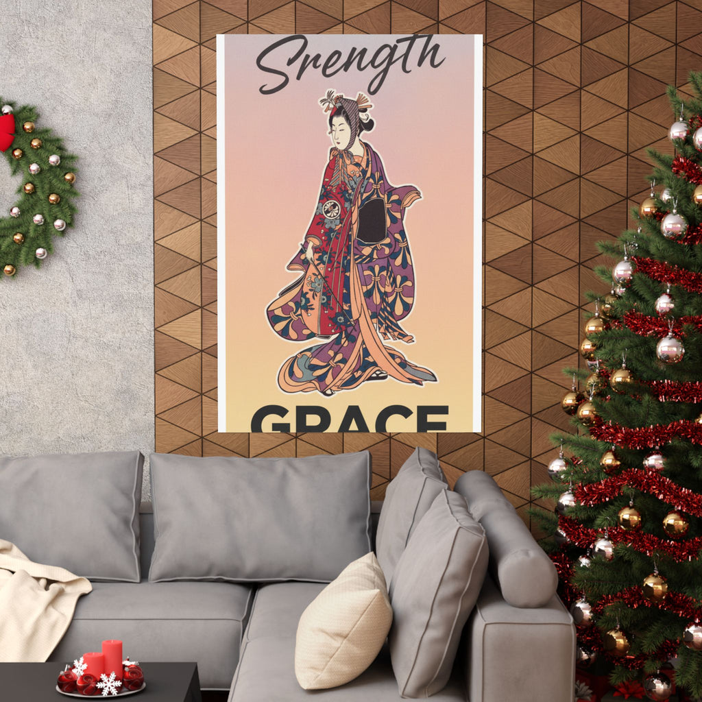 Affirmation — Segawa Kikunojō Ii As A Woman Standing — Matte Poster