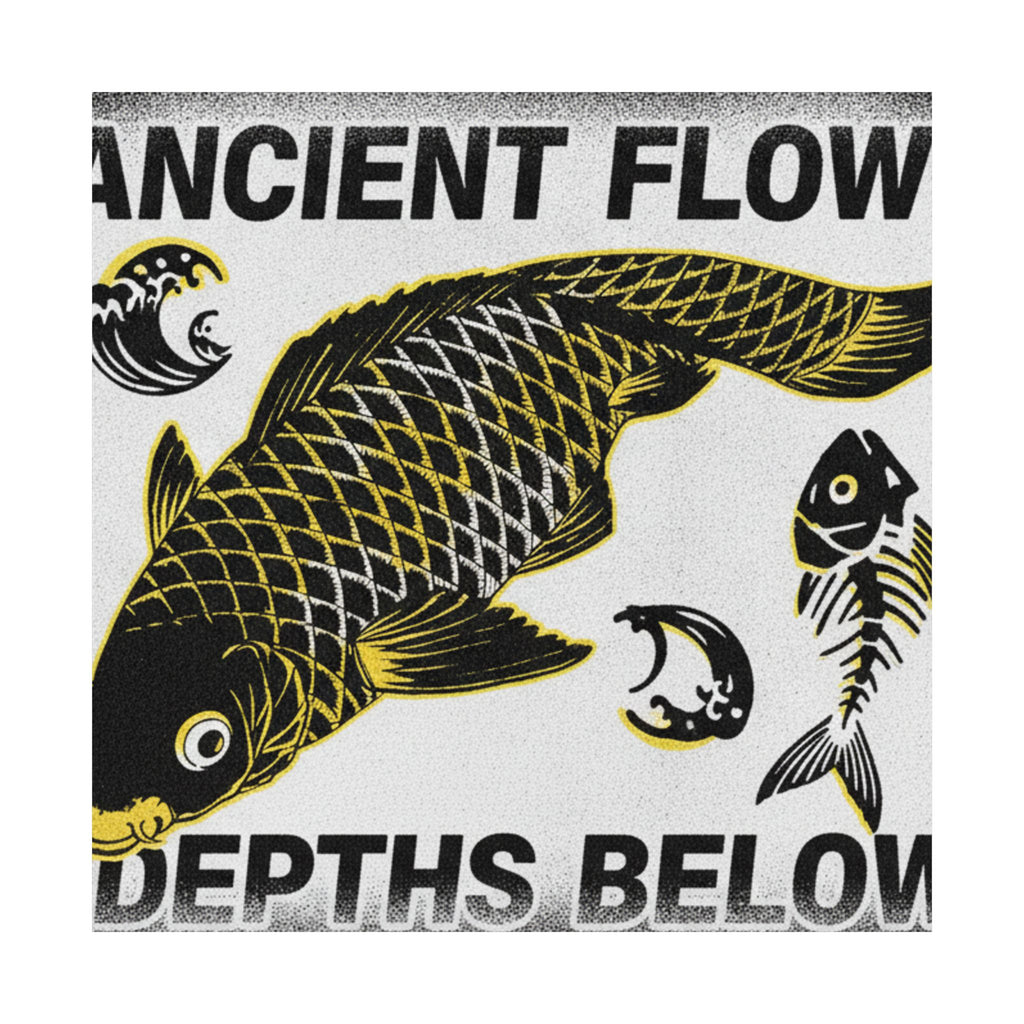 Streetwear Collage — Koi — Matte Poster