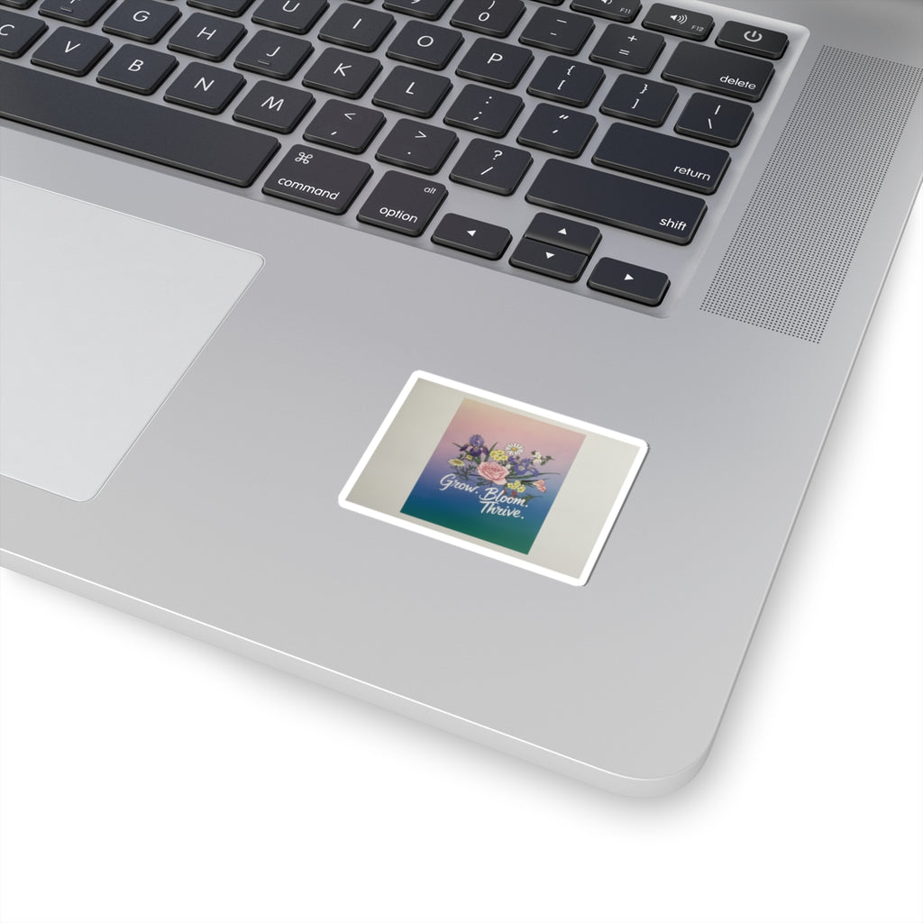 Affirmation — Rose, Iris, Primrose And Daisy — Kiss-Cut Sticker
