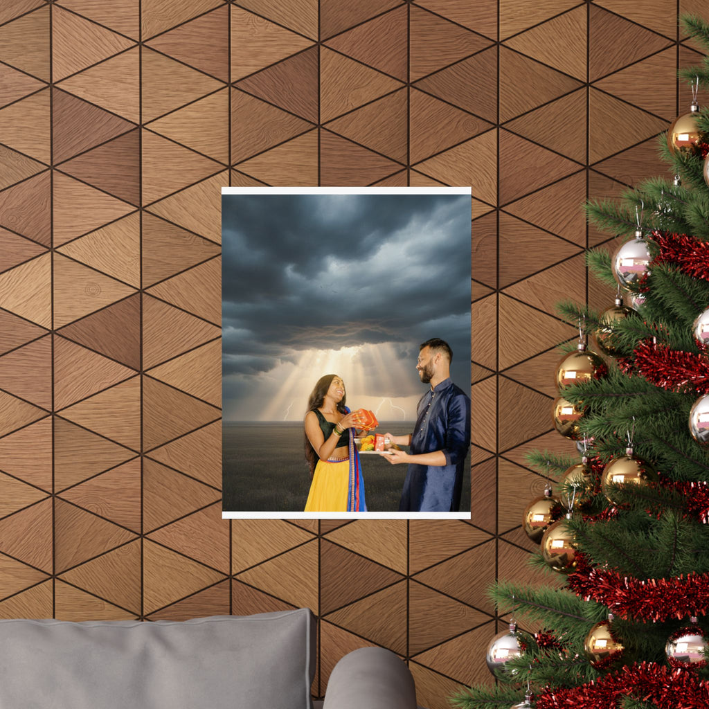 Dramatic Storm — Person — Matte Poster