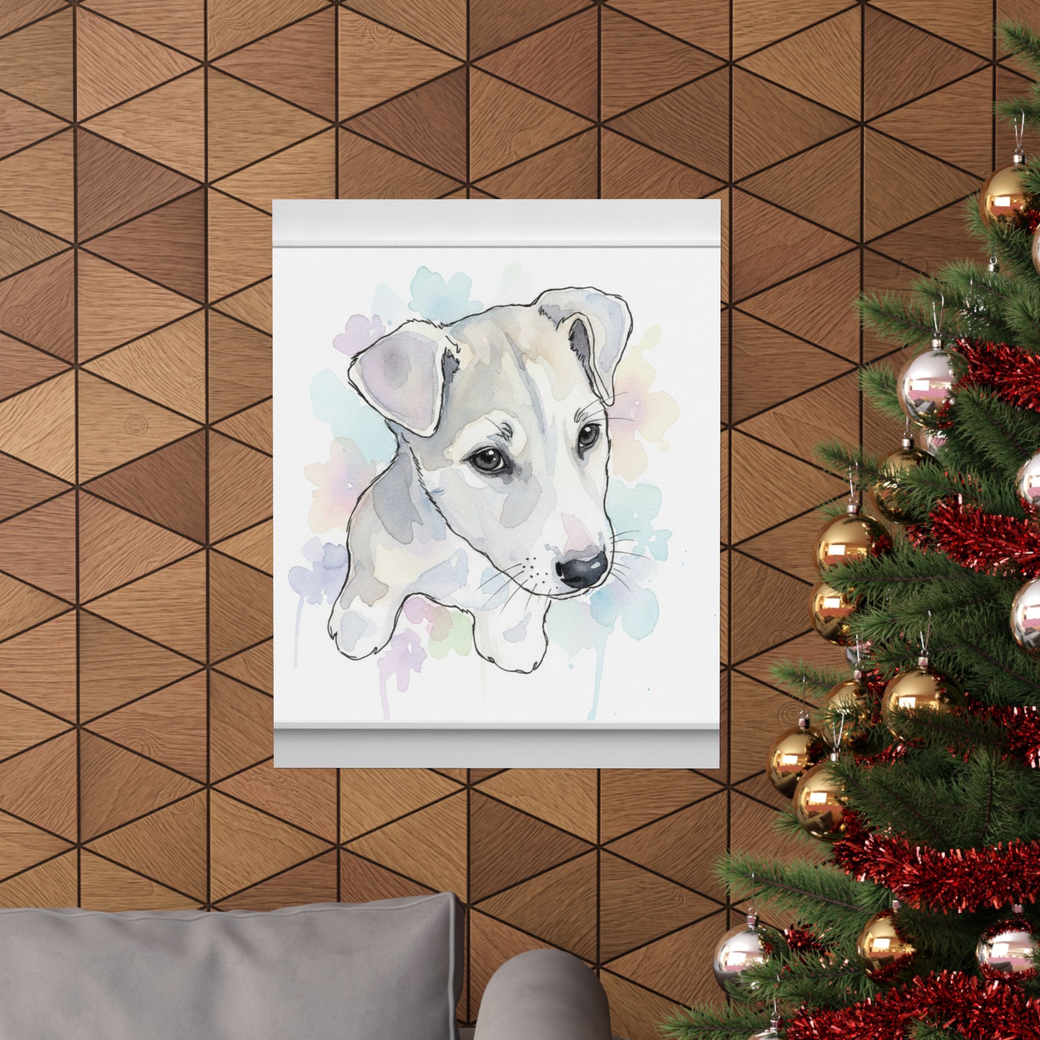 Watercolor — Dog — Matte Poster
