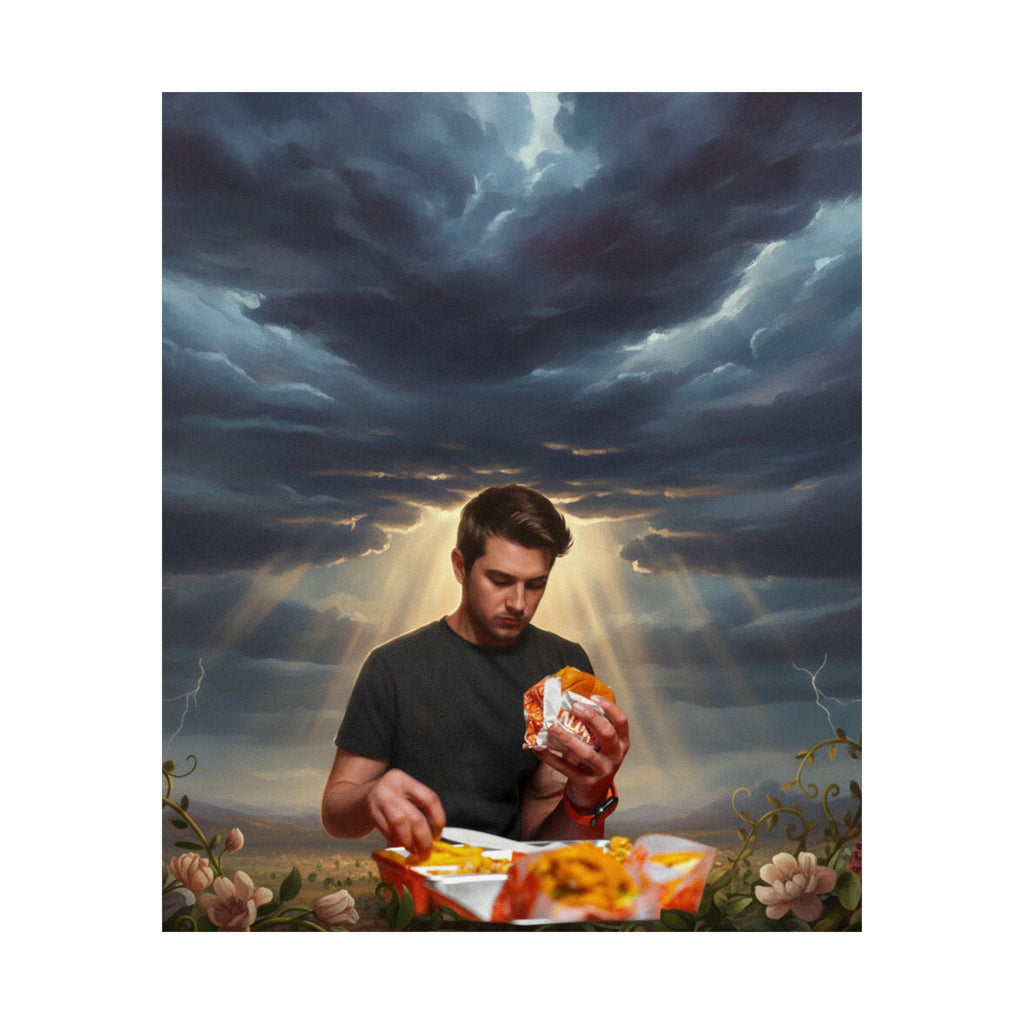 Dramatic Storm — Person — Matte Poster